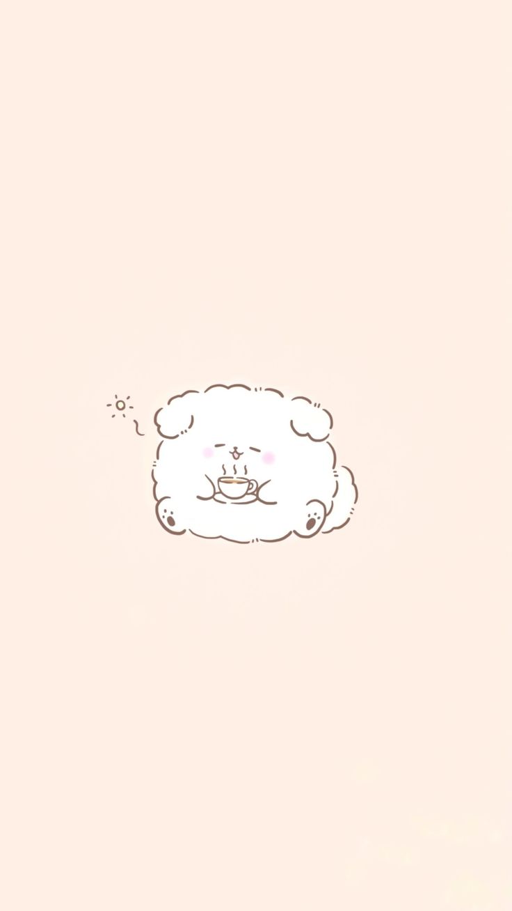 Cute Cartoon Sheep with Crown Wallpaper