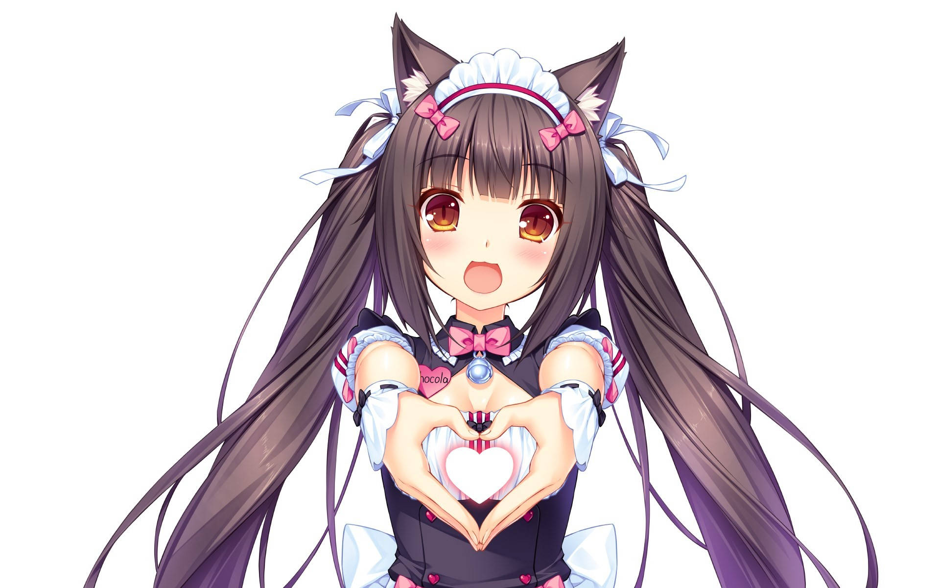 Chocola Making Heart Wallpaper