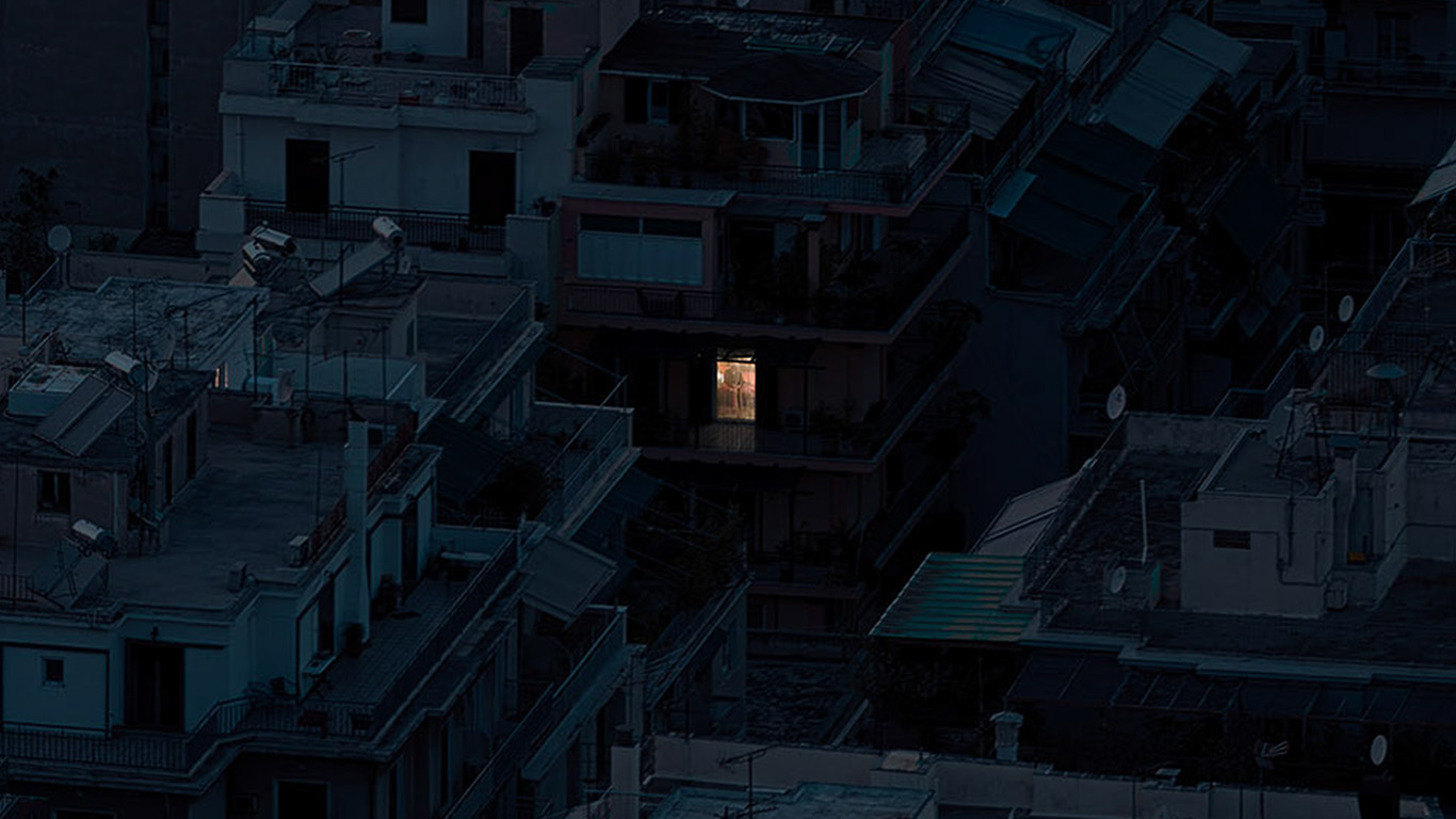 Minimal Dark Architecture Art