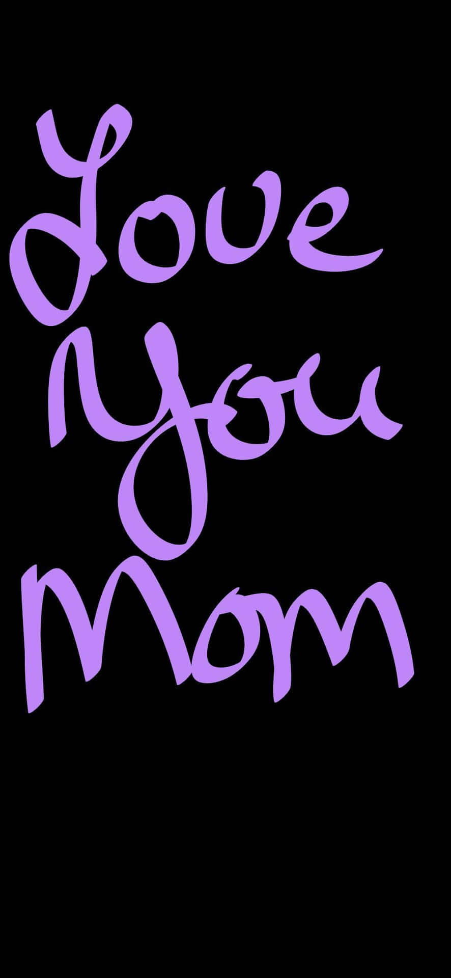 Mom Black And Purple Wallpaper