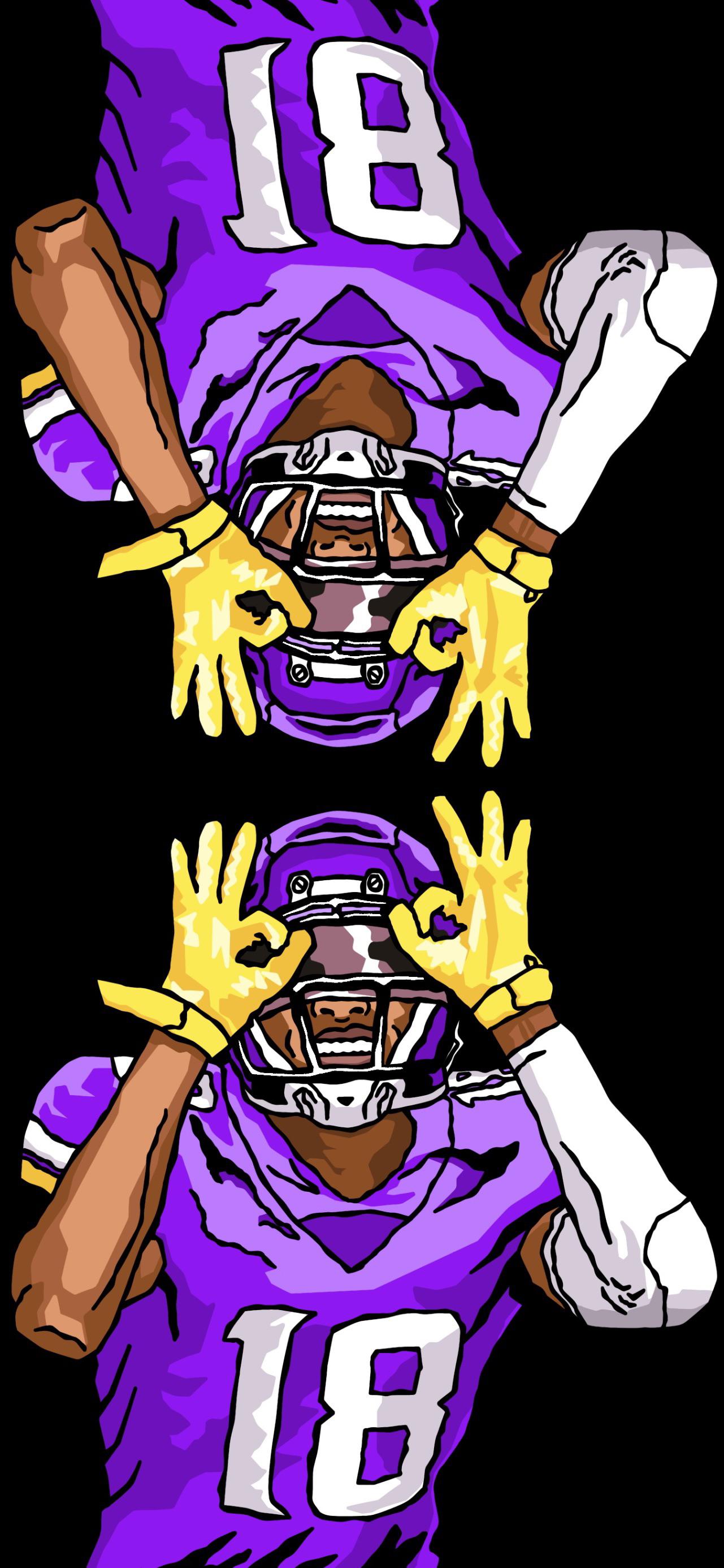 Justin Jefferson wallpaper I drew!