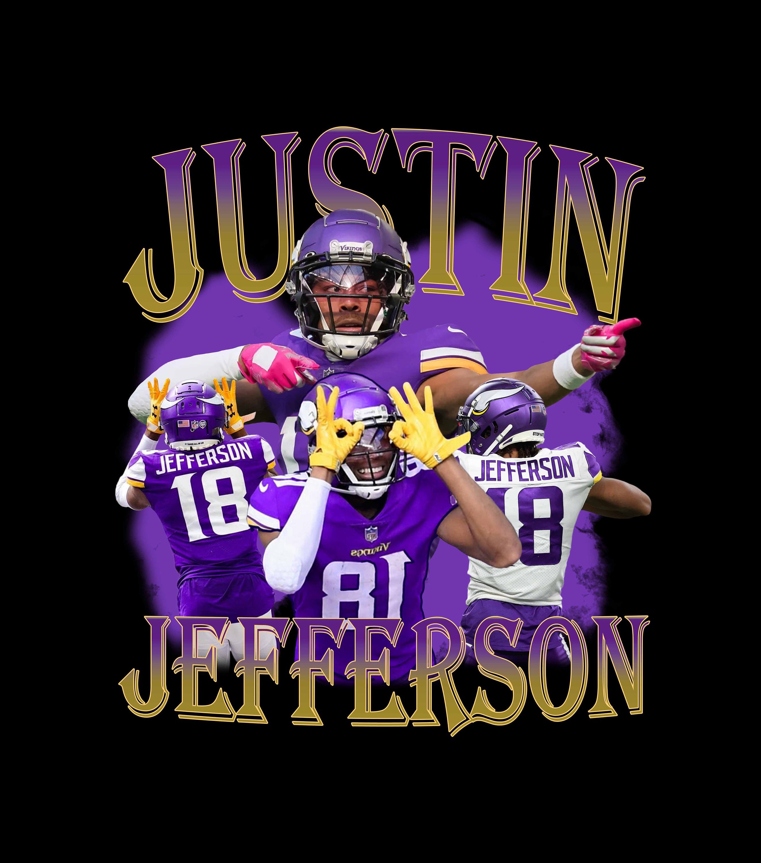 Justin Jefferson PNG T Shirt Design