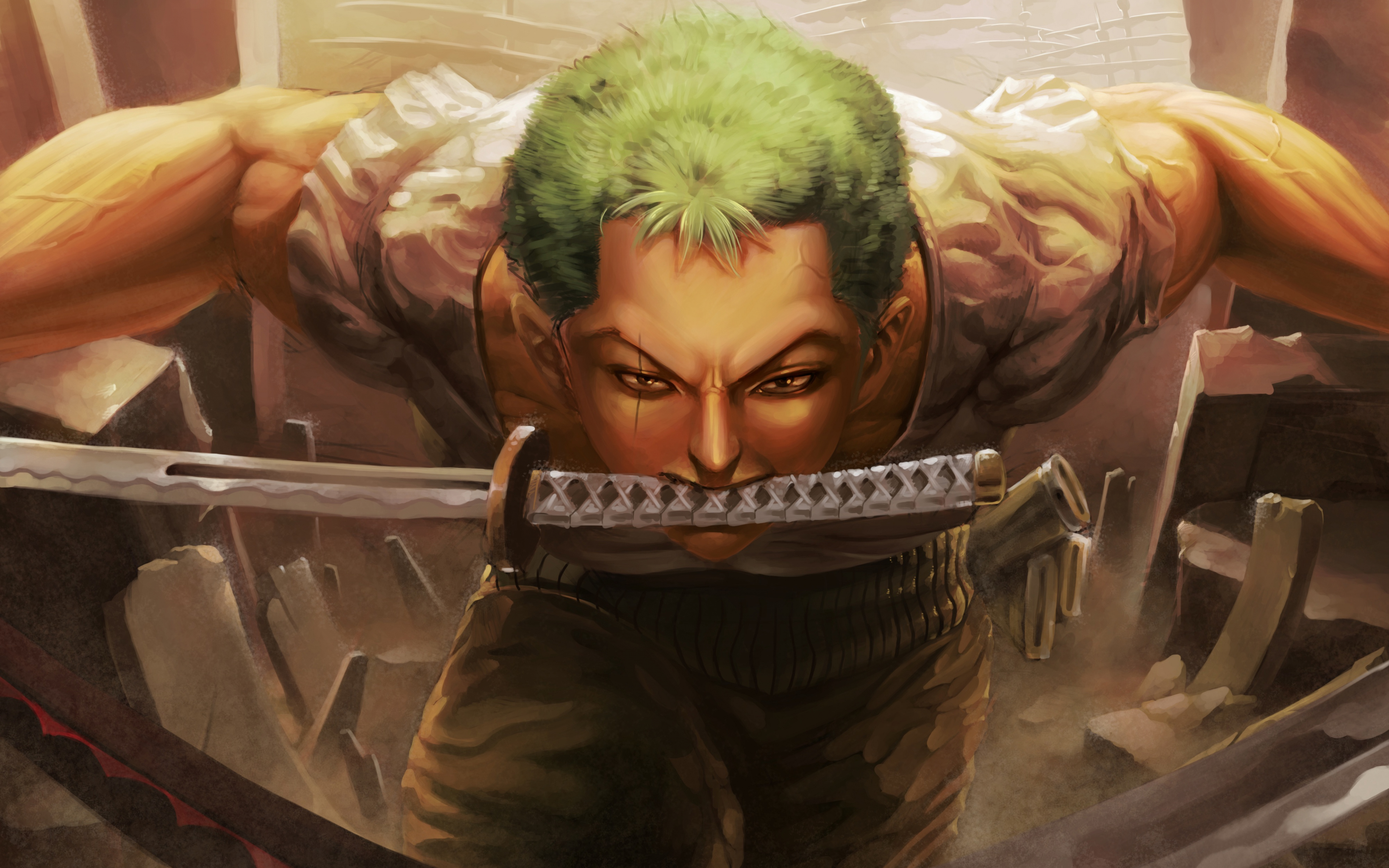 wallpaper 3840x2400 roronoa zoro