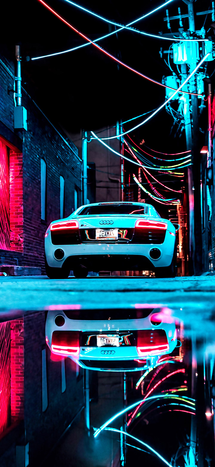 Cool Audi R8 Car 4K Phone Wallpaper