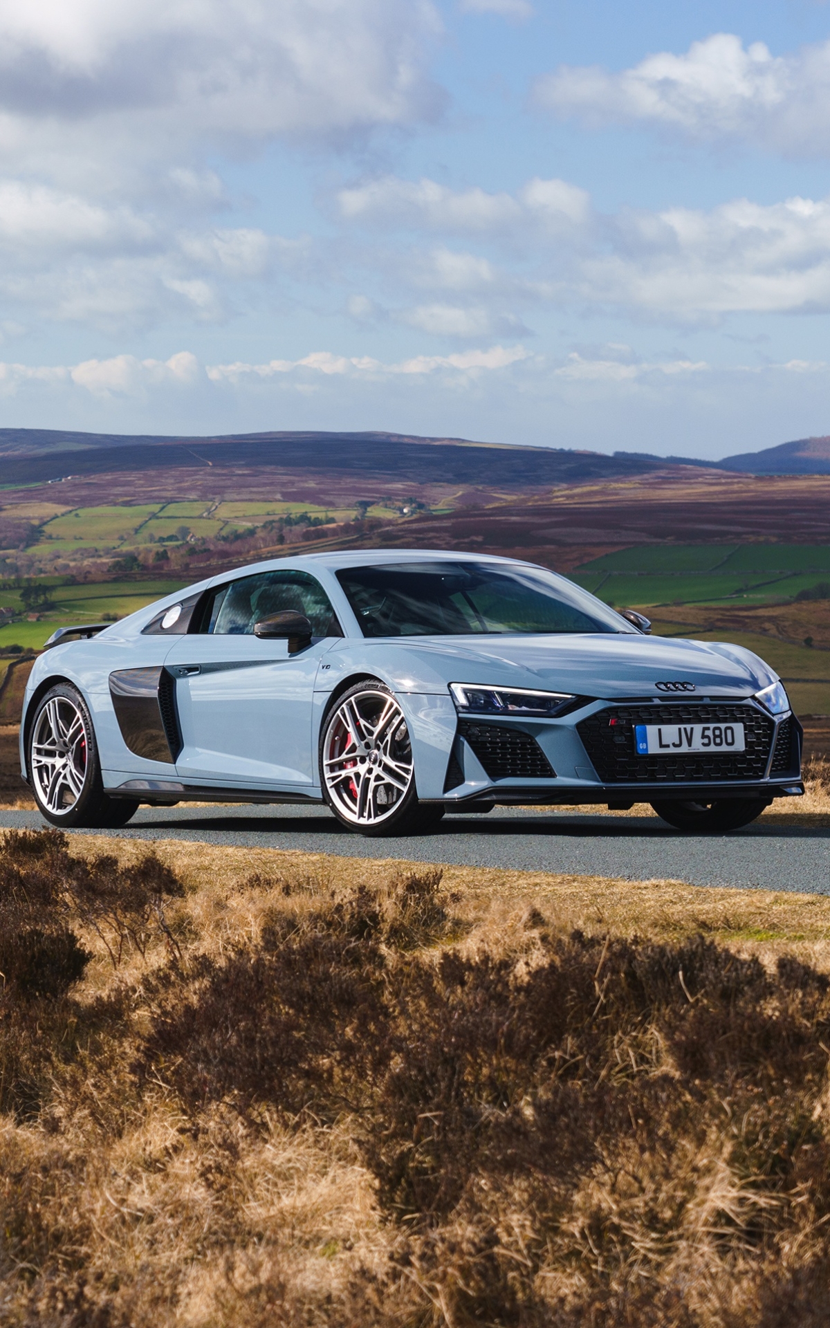 Audi R8 V10 Phone Wallpaper