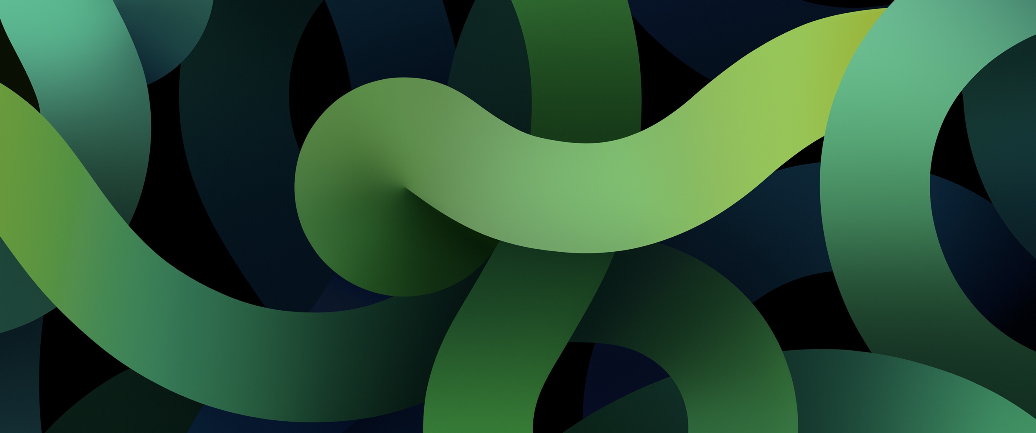 iPadOS 14 Wallpaper 4K, Green, iPad Air