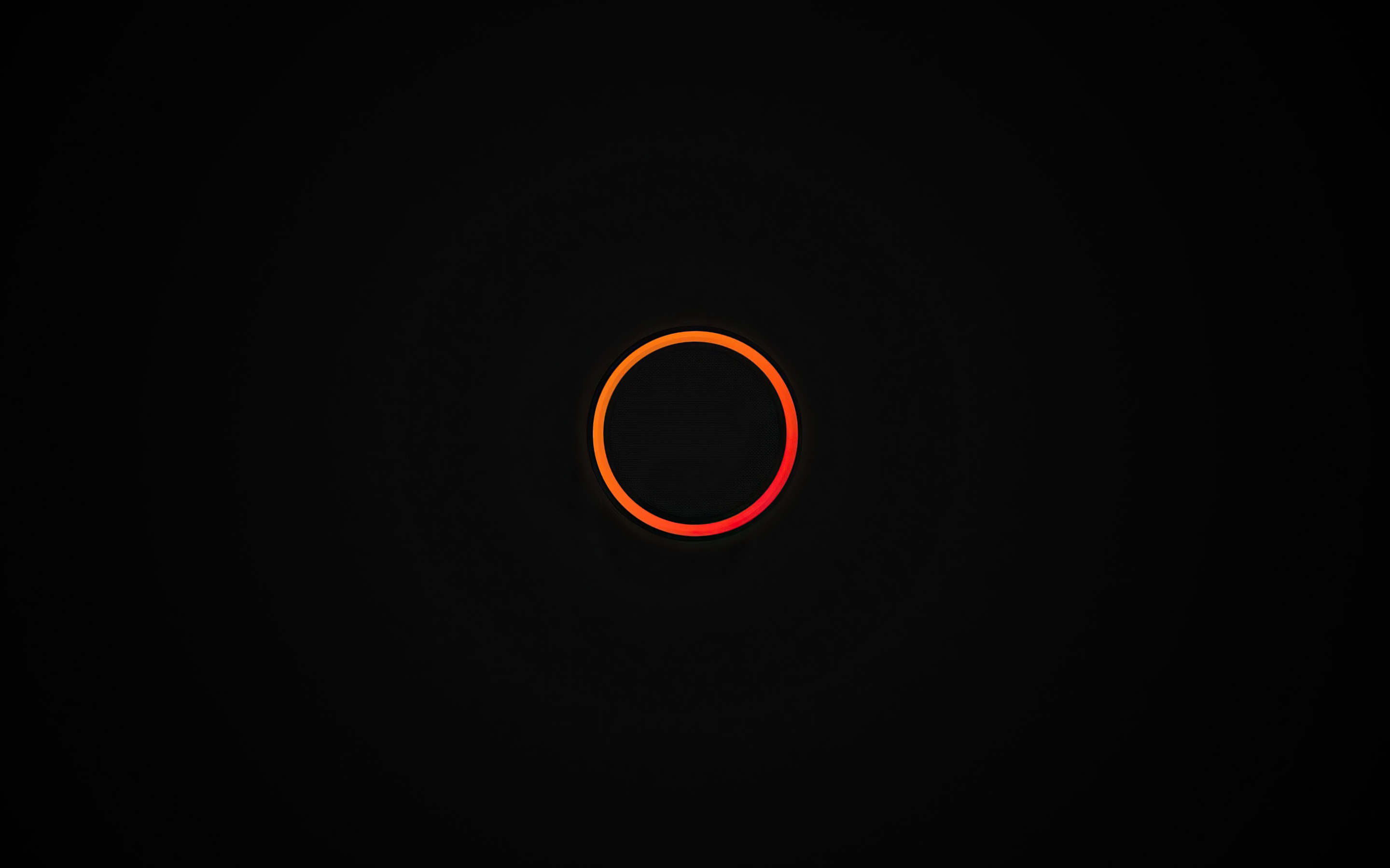 Dark Simple Circle 4k Macbook