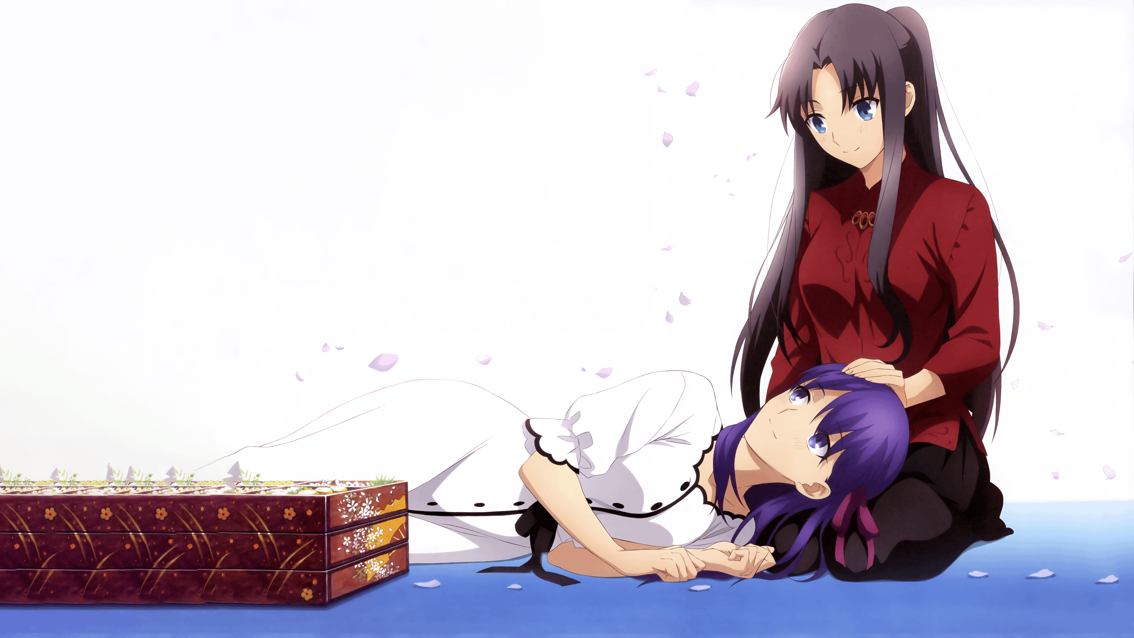 Rin and Sakura 4K Wallpaper Spring