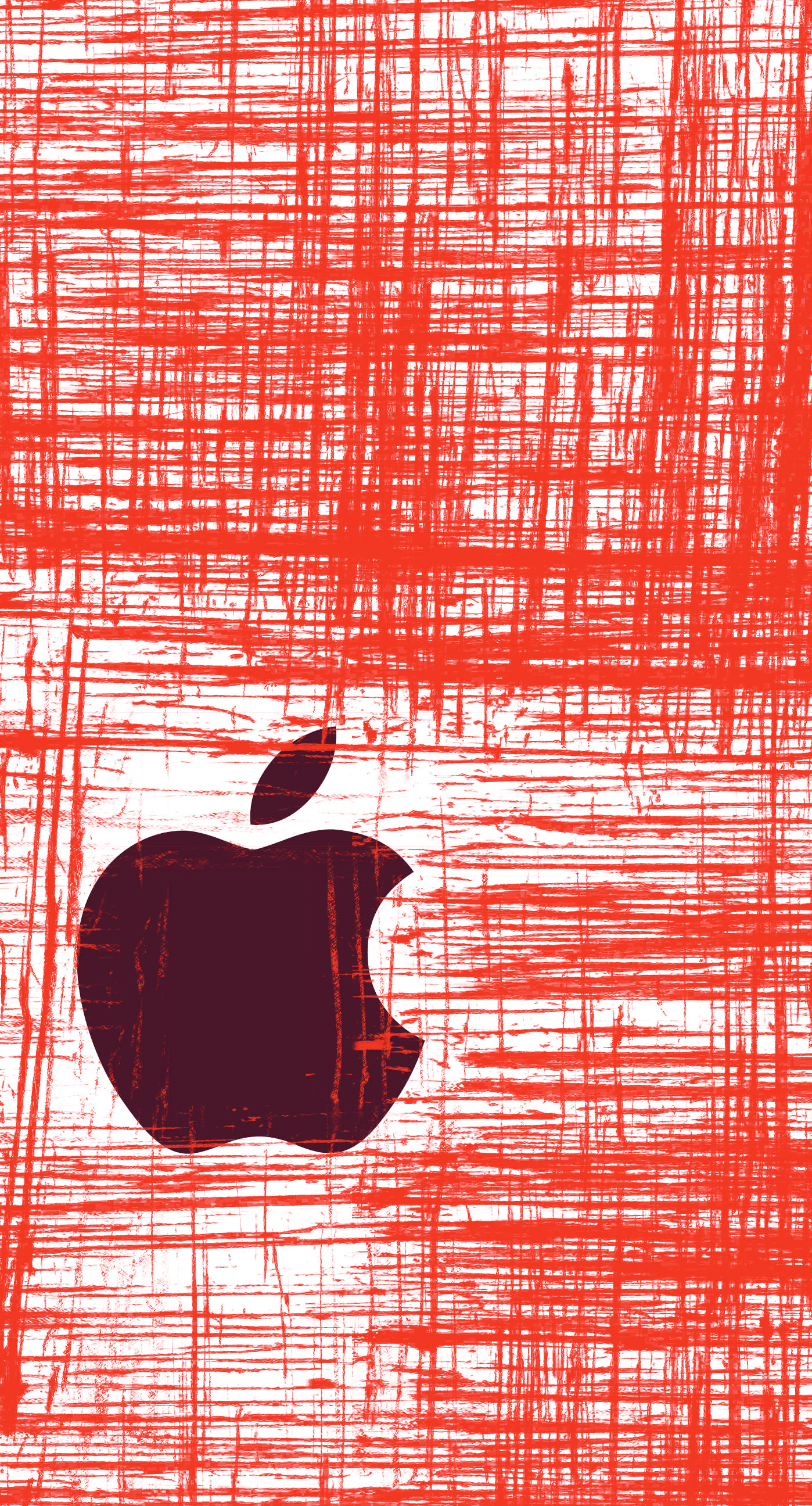 Apple logo cool red. wallpaper.sc
