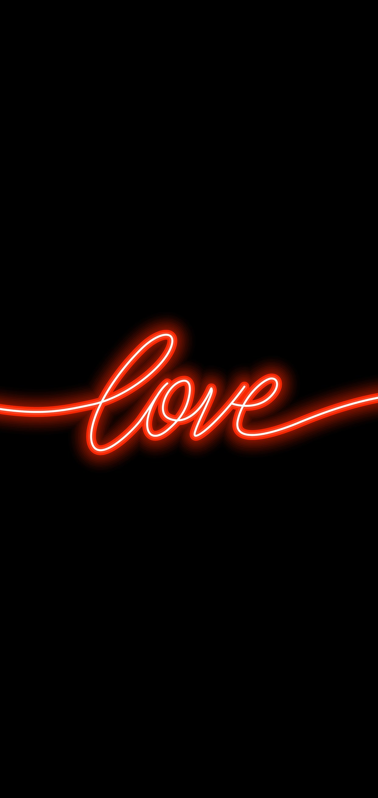 Red neon light Wallpaper Download
