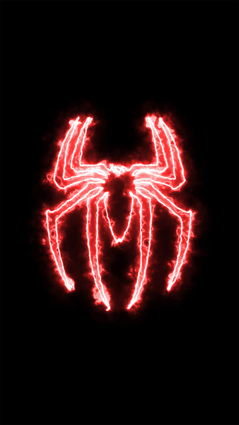 Red Spider Black Color Frame Light Neon