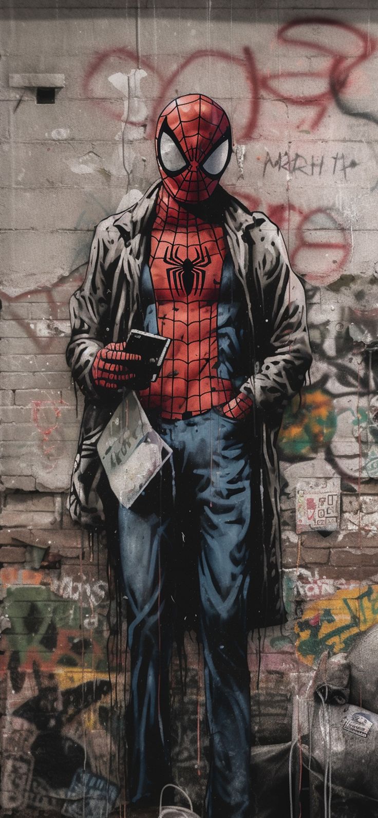 Spider Man X Banksy Wallpaper