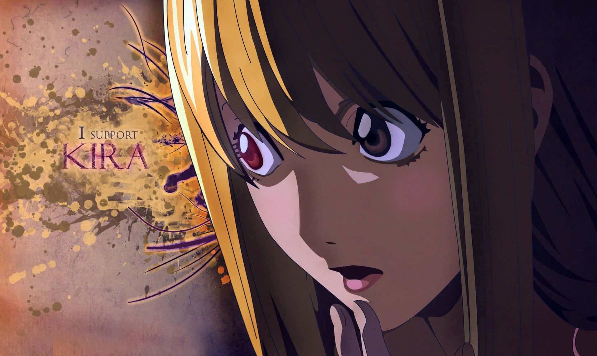 Long Hair And A Yellow Eye Wallpaper