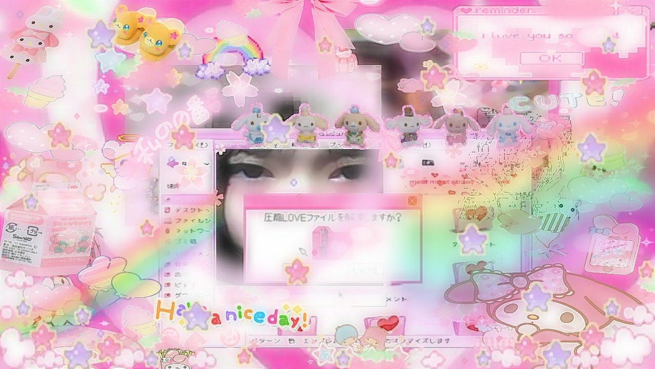 Pink wallpaper anime, Cute wallpaper