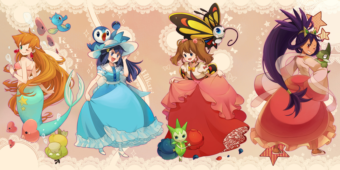 axew beautifly dress haruka pokemon