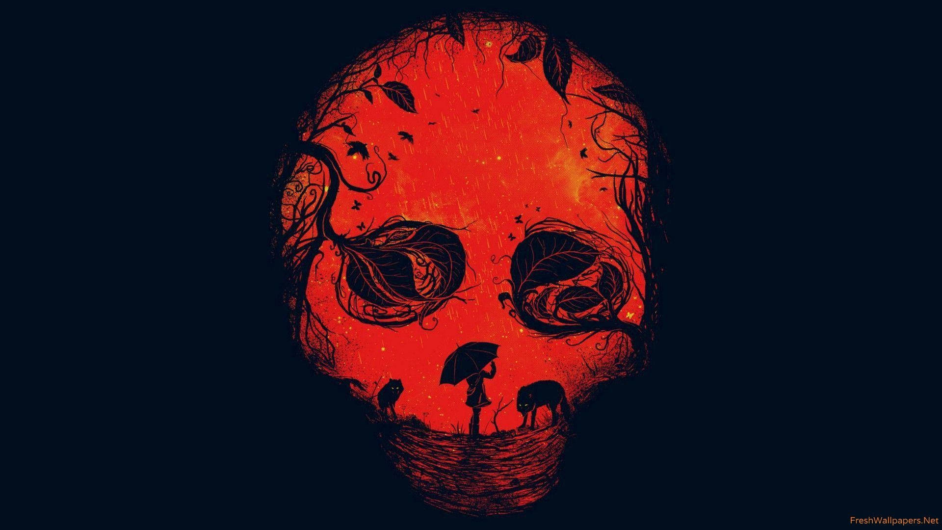 Download Red Skull Wallpaper for FREE