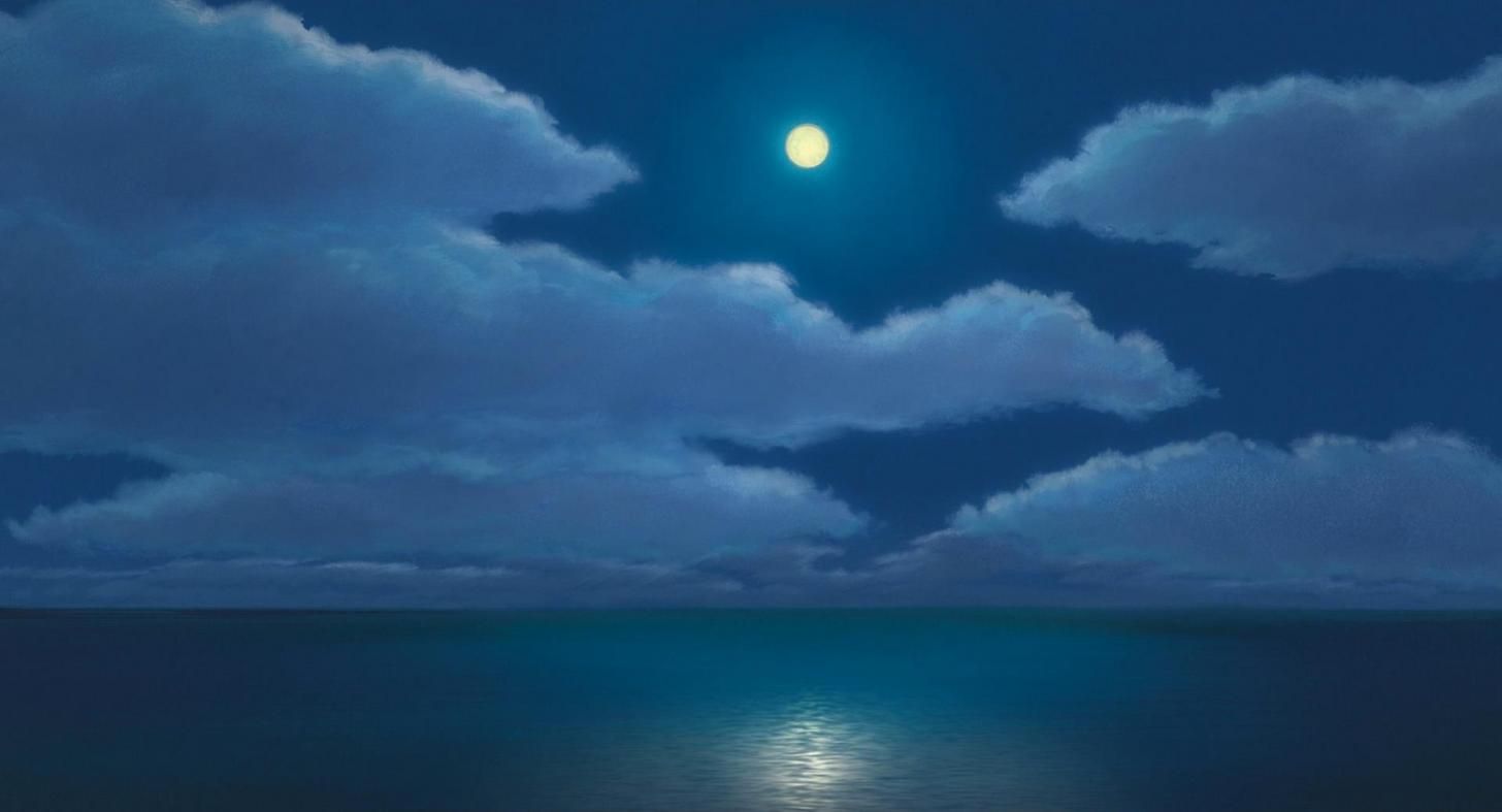 scenery wallpaper. Artist: Kazuo Oga