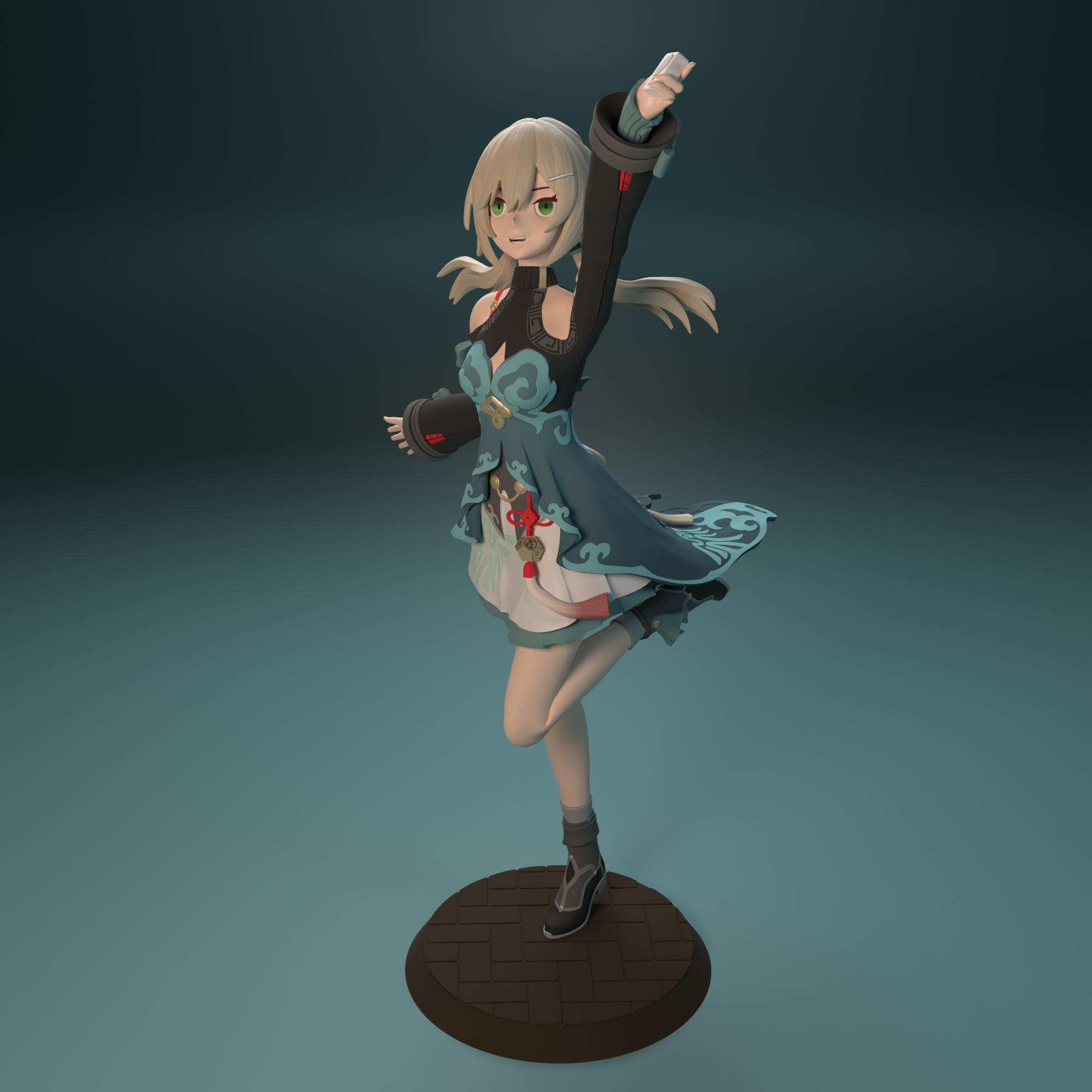 STL file Qingque from Honkai Star Rail