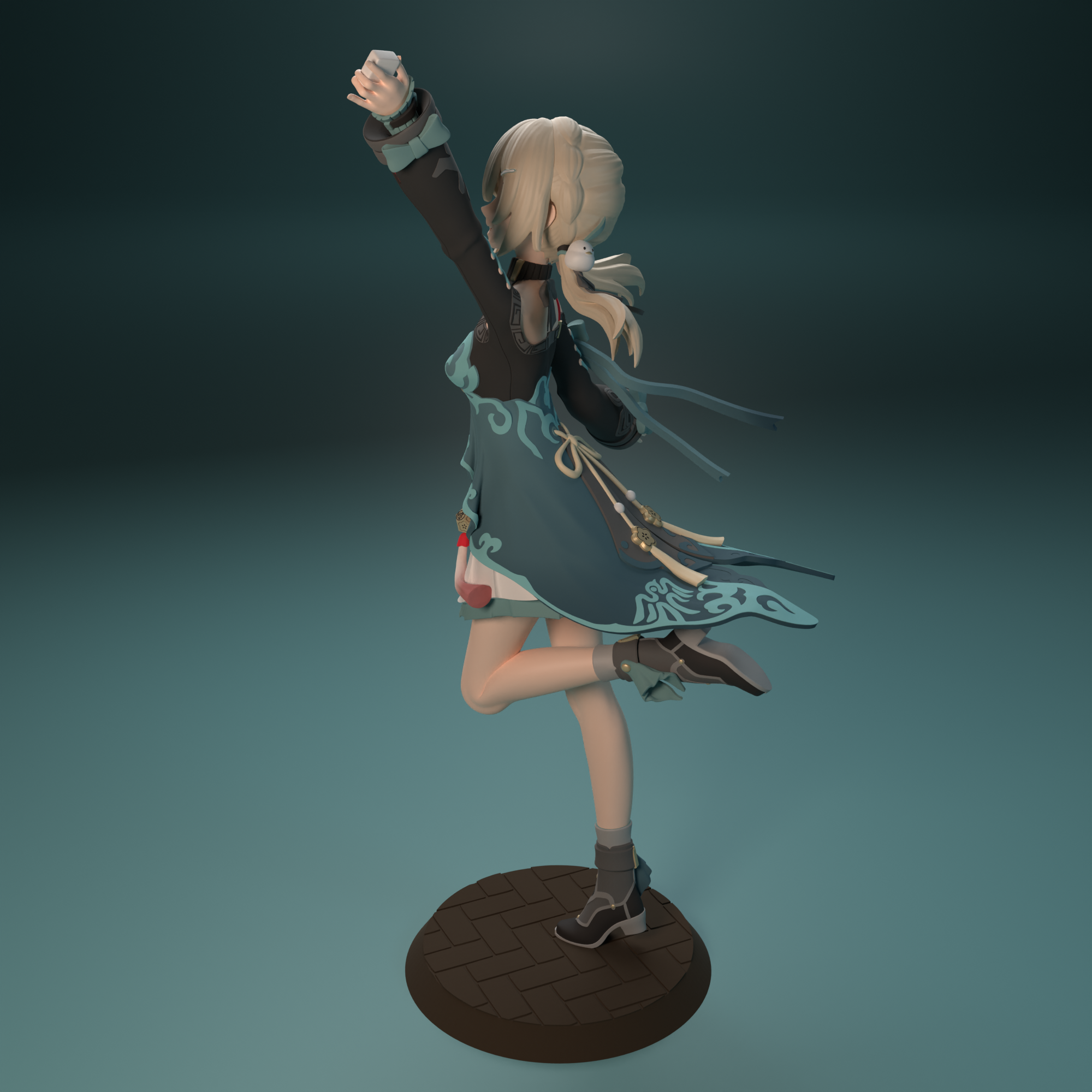 STL file Qingque from Honkai Star Rail