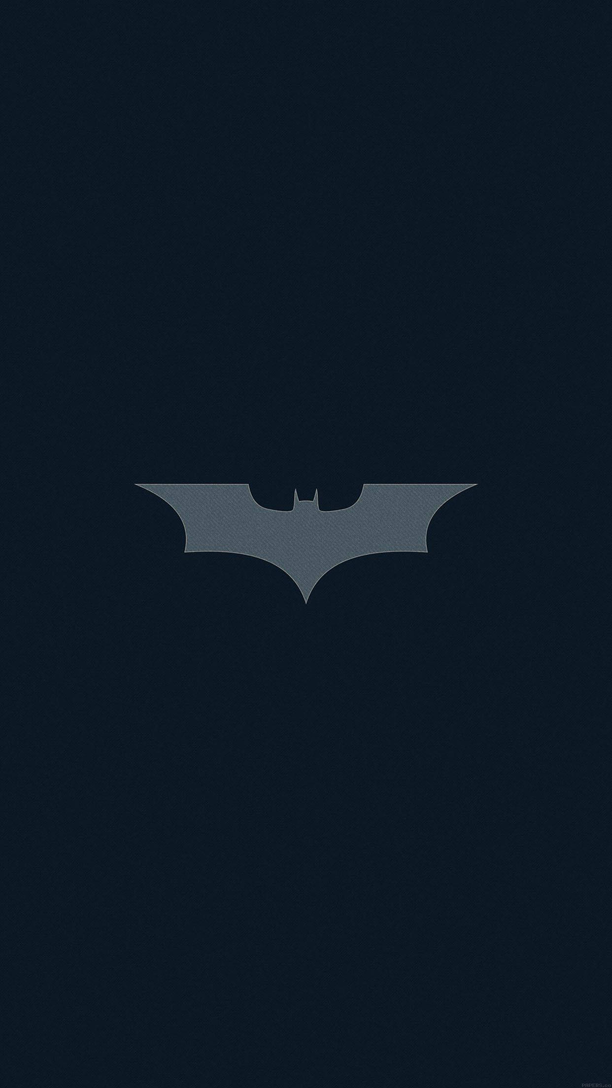 Batman Plain Logo iPhone X Wallpaper