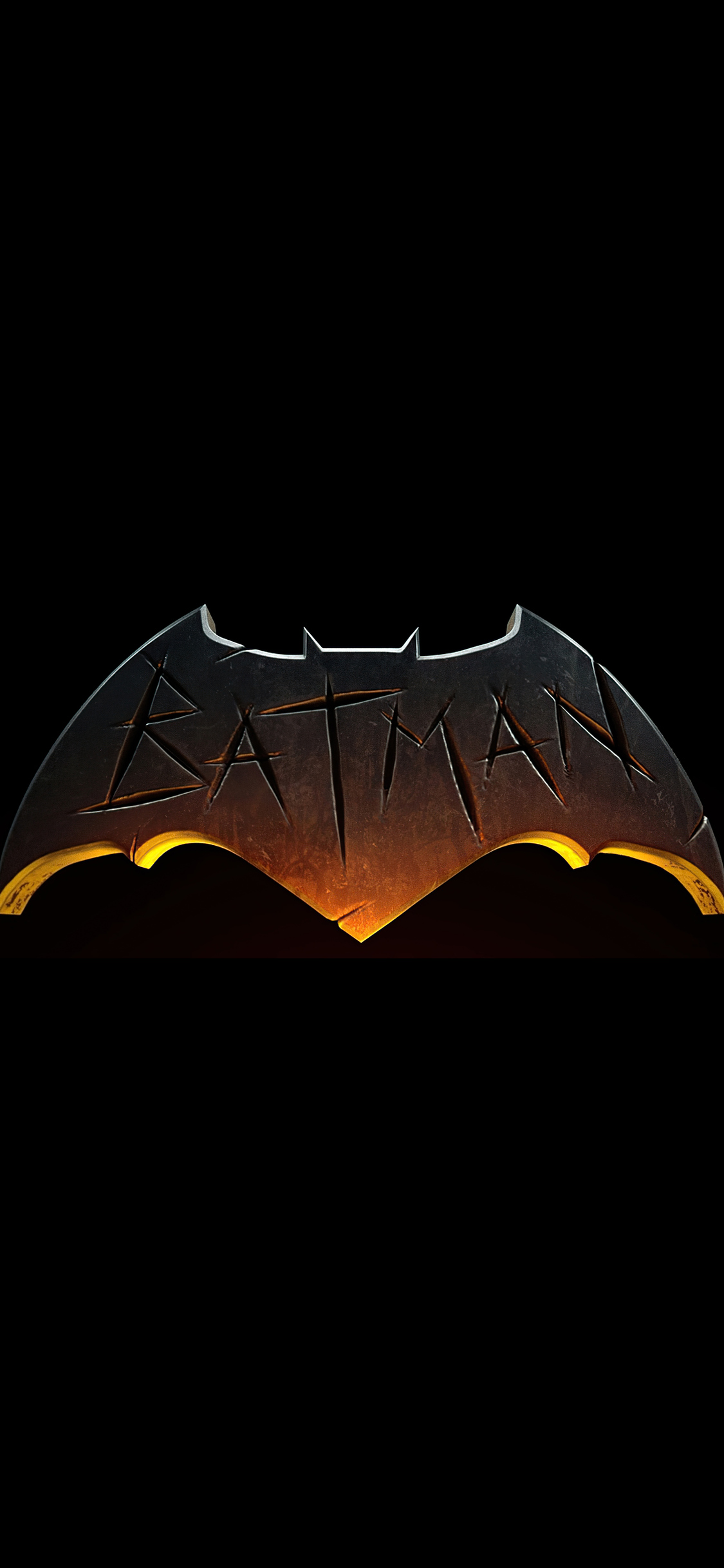 The Batman Logo Dark 5k iPhone XS