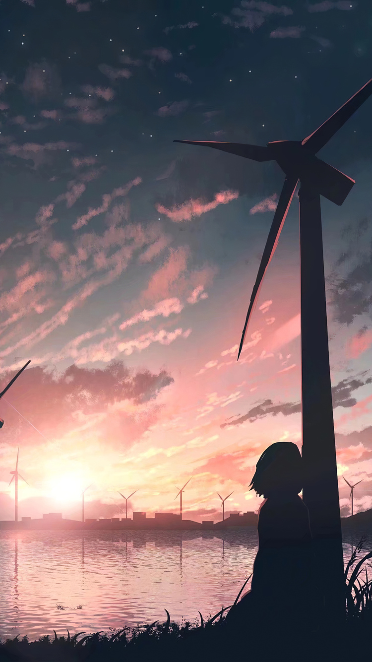 Sad Anime Girl 4k iPhone 6