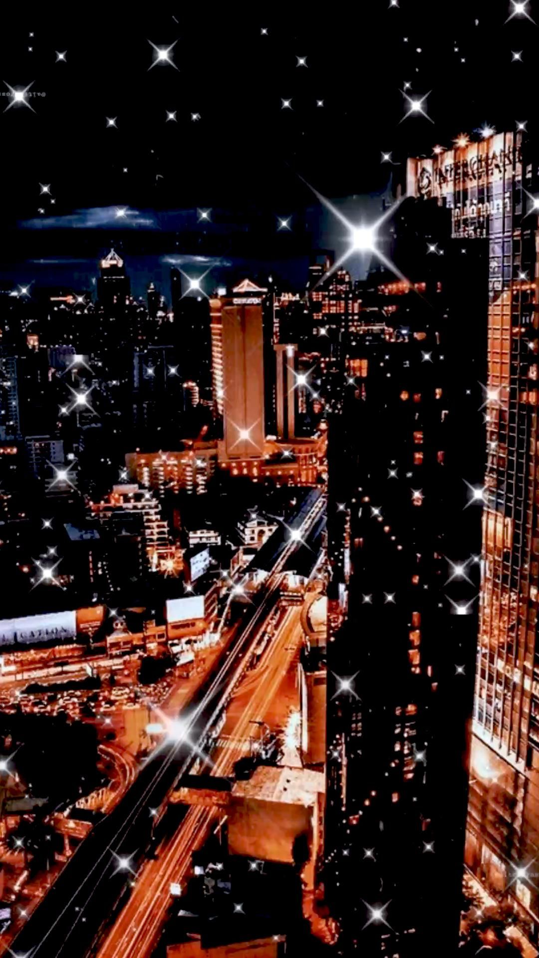 nighttime city {cute wallpaper