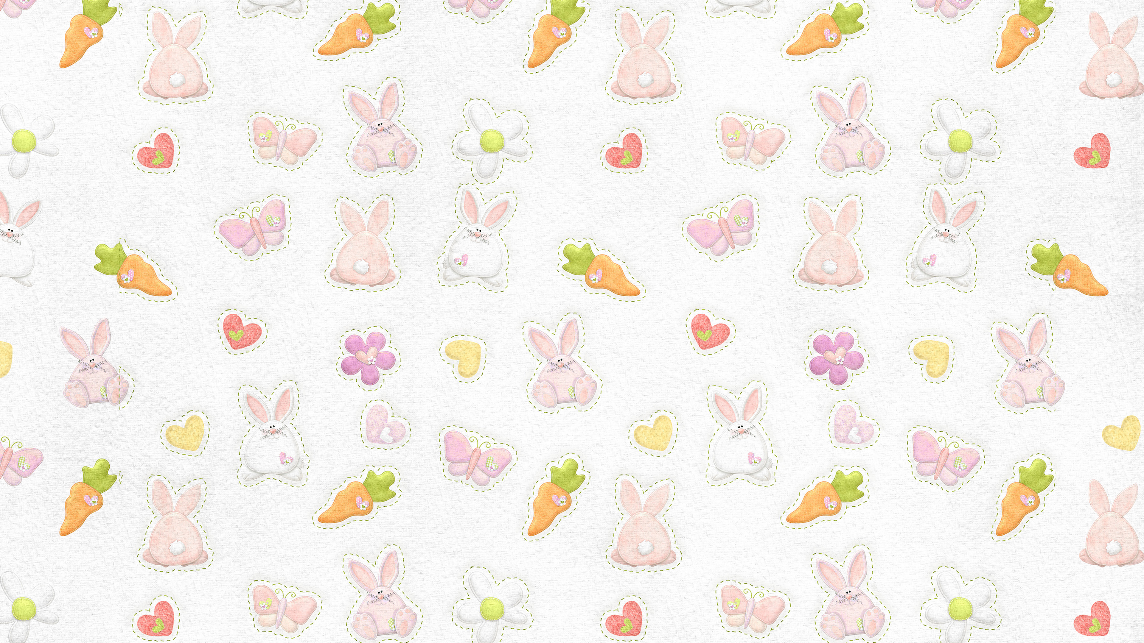 Cute Rabbit Chracter Pattern