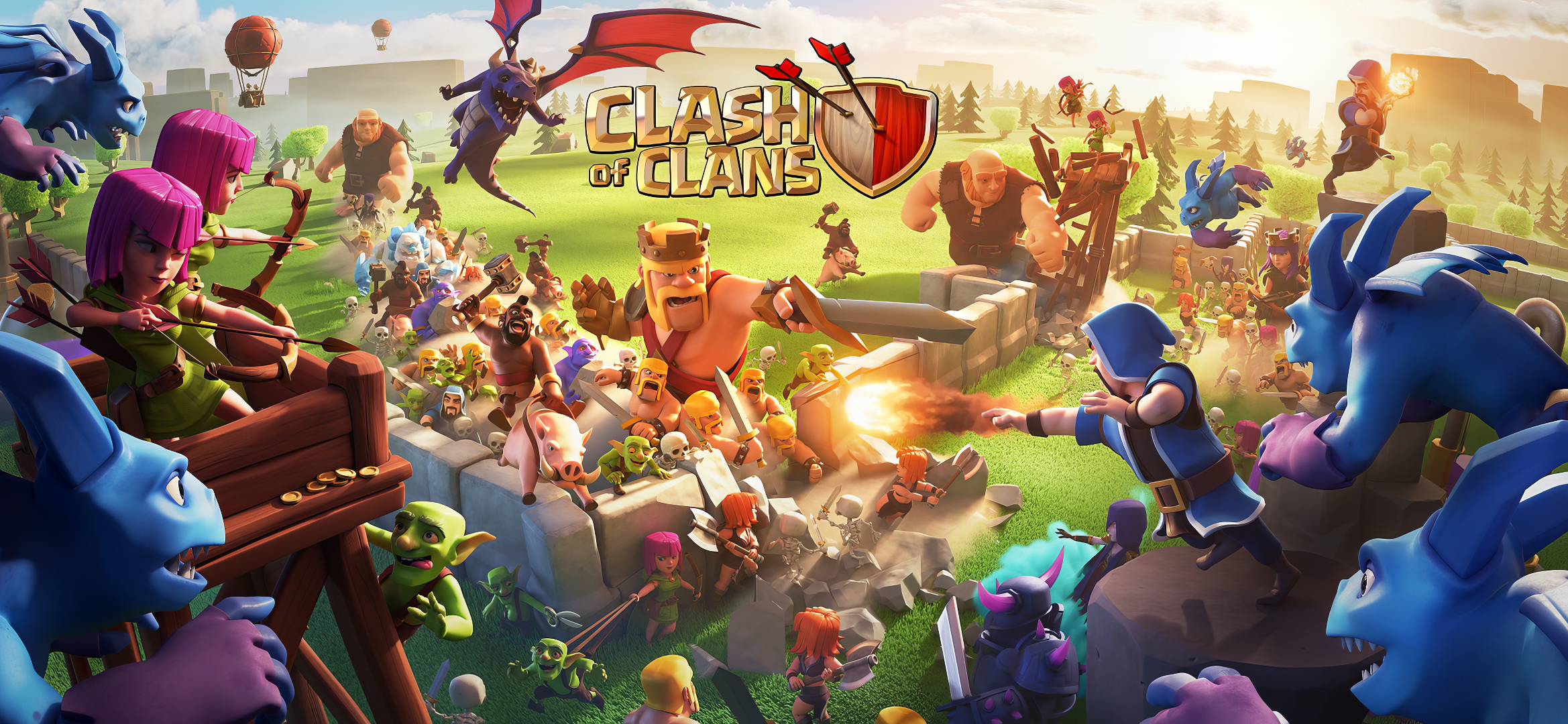 Clash of Clans Epic Battle HD Wallpaper