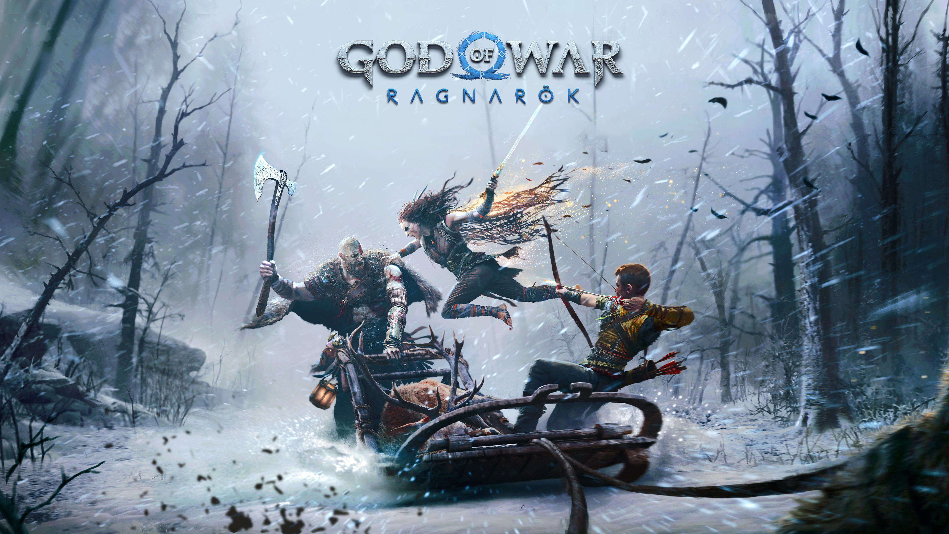 God of War Ragnarök Wallpaper 4K, Key