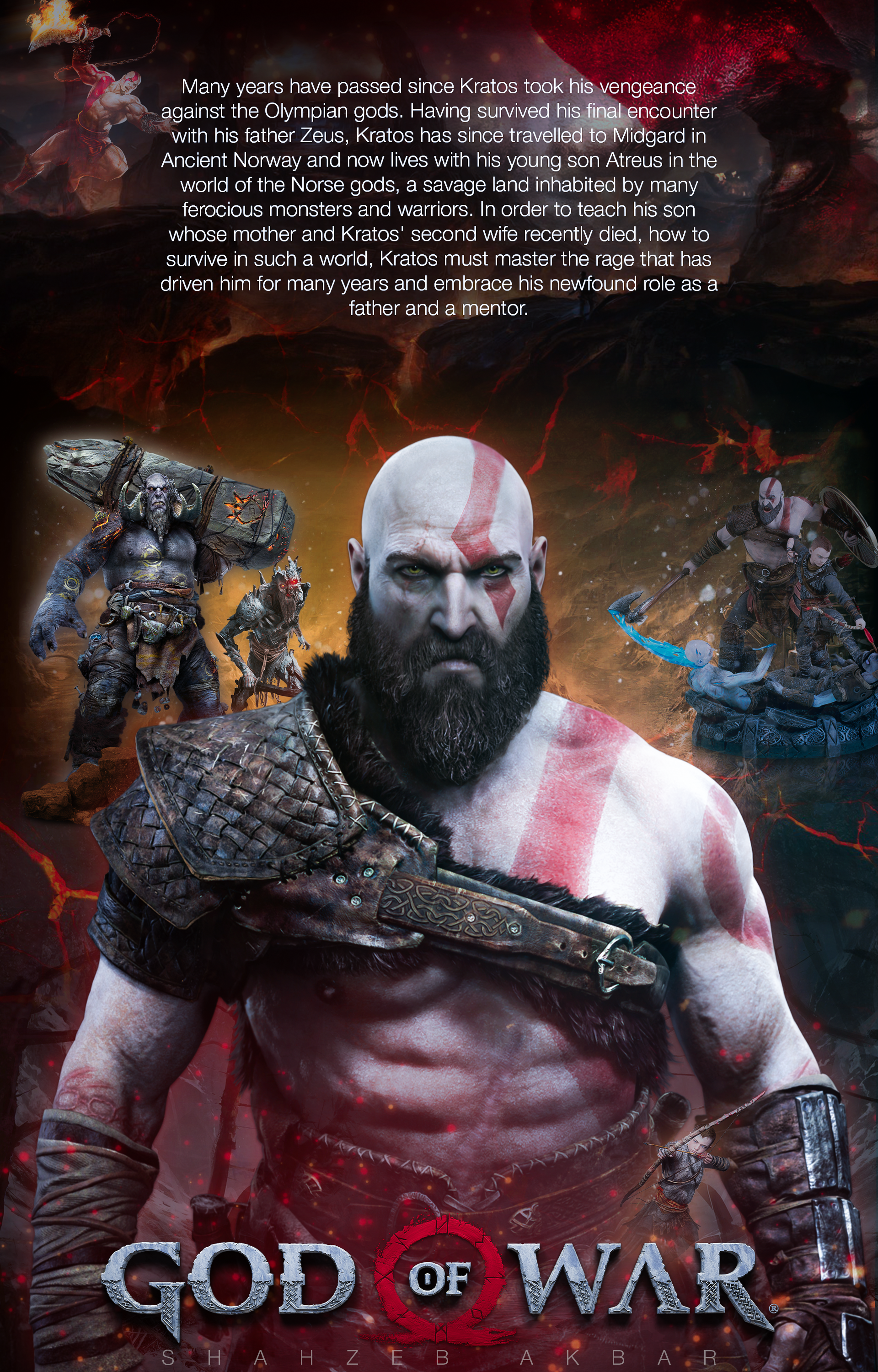 GOD OF WAR Design. Behance