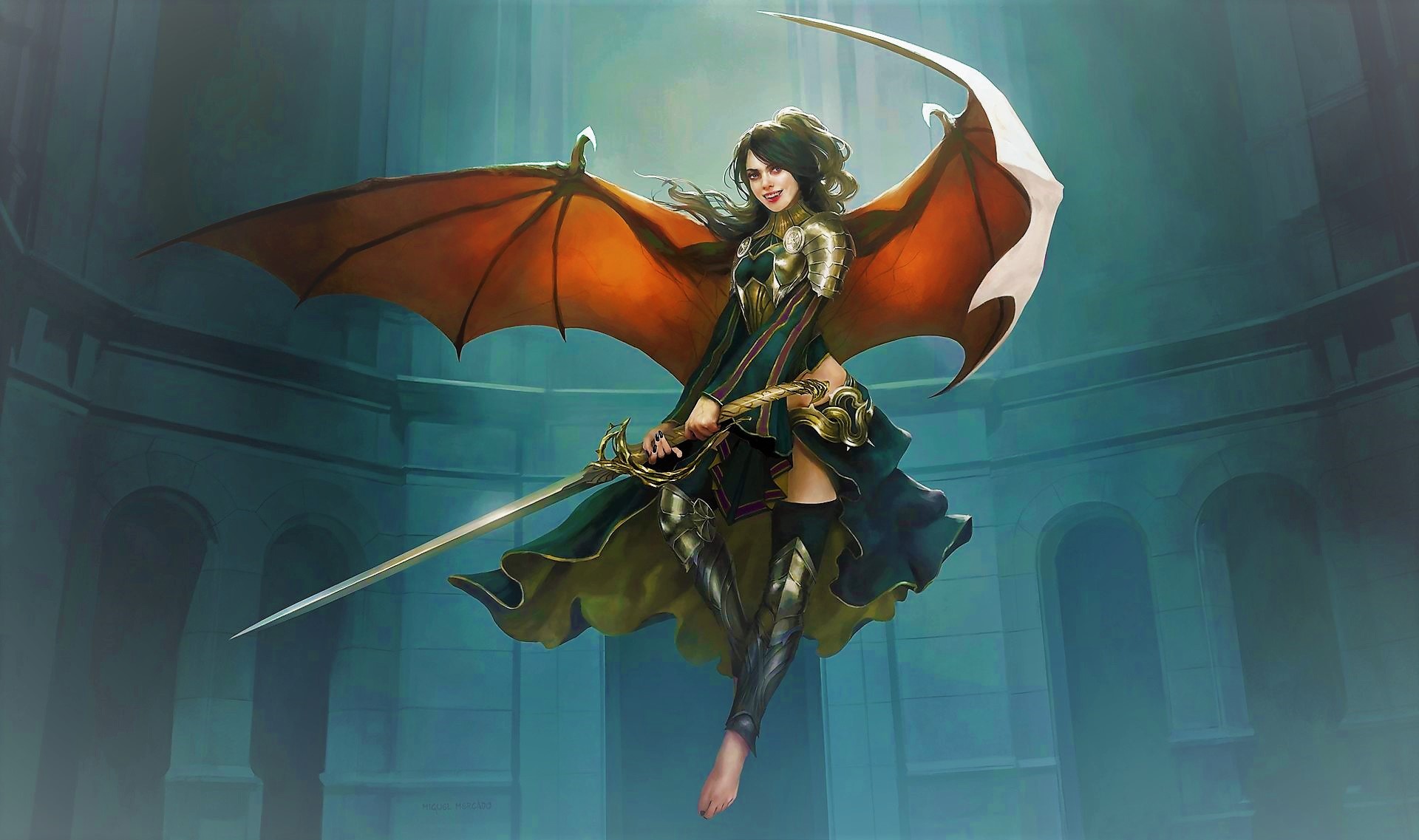 Fantasy Women Warrior HD Wallpaper