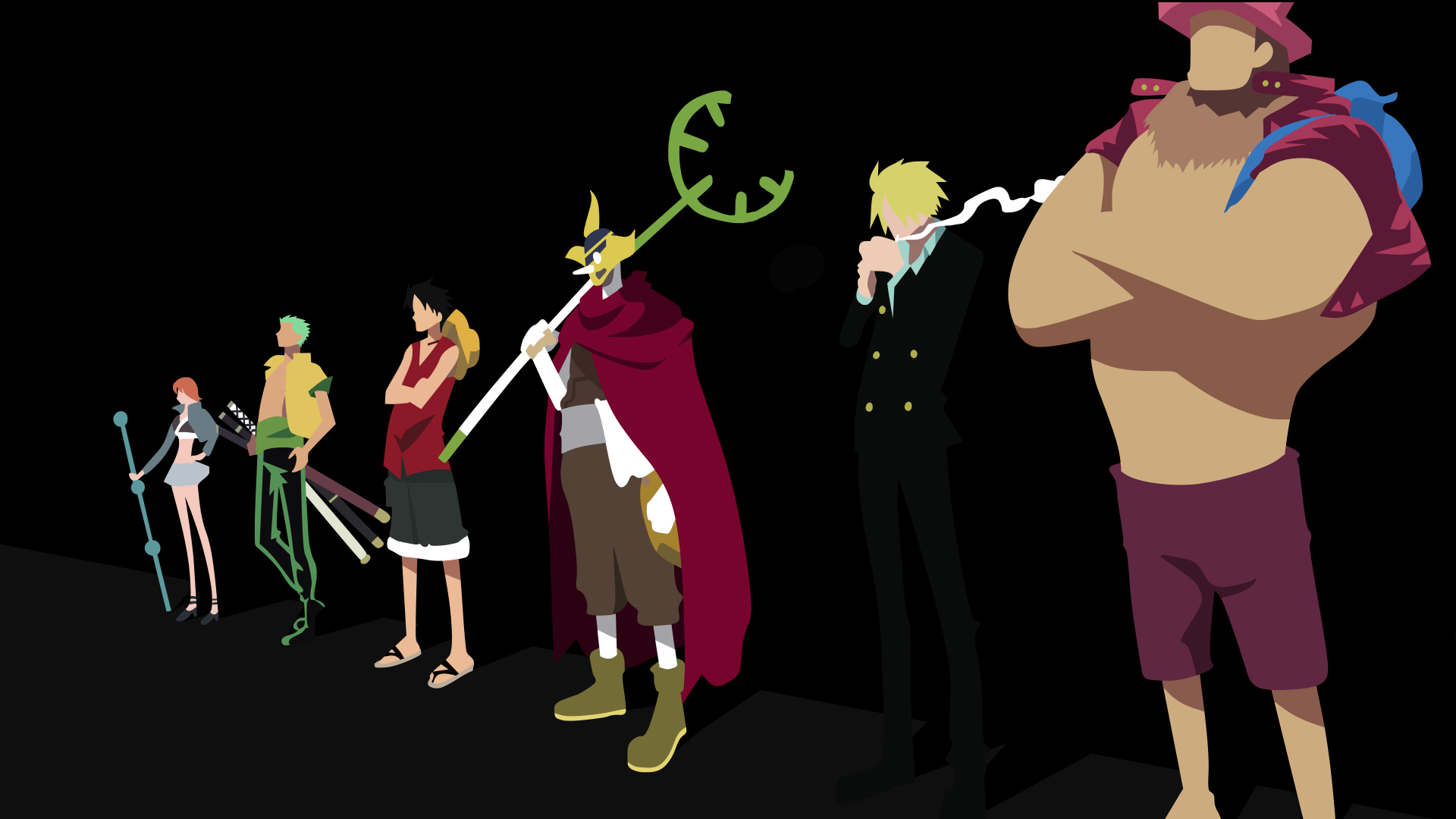 One Piece Minimalist Wallpaper