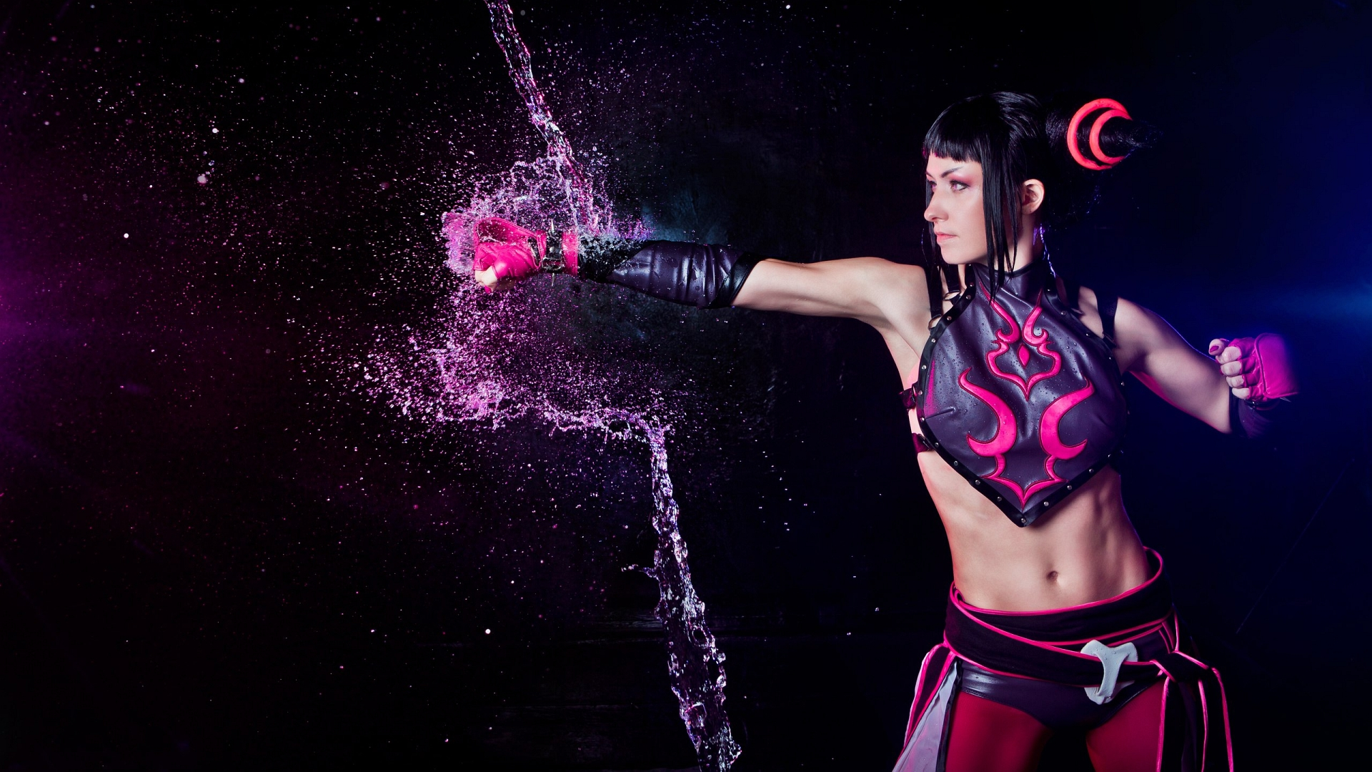 Wallpaper Juri Han cosplay from Super