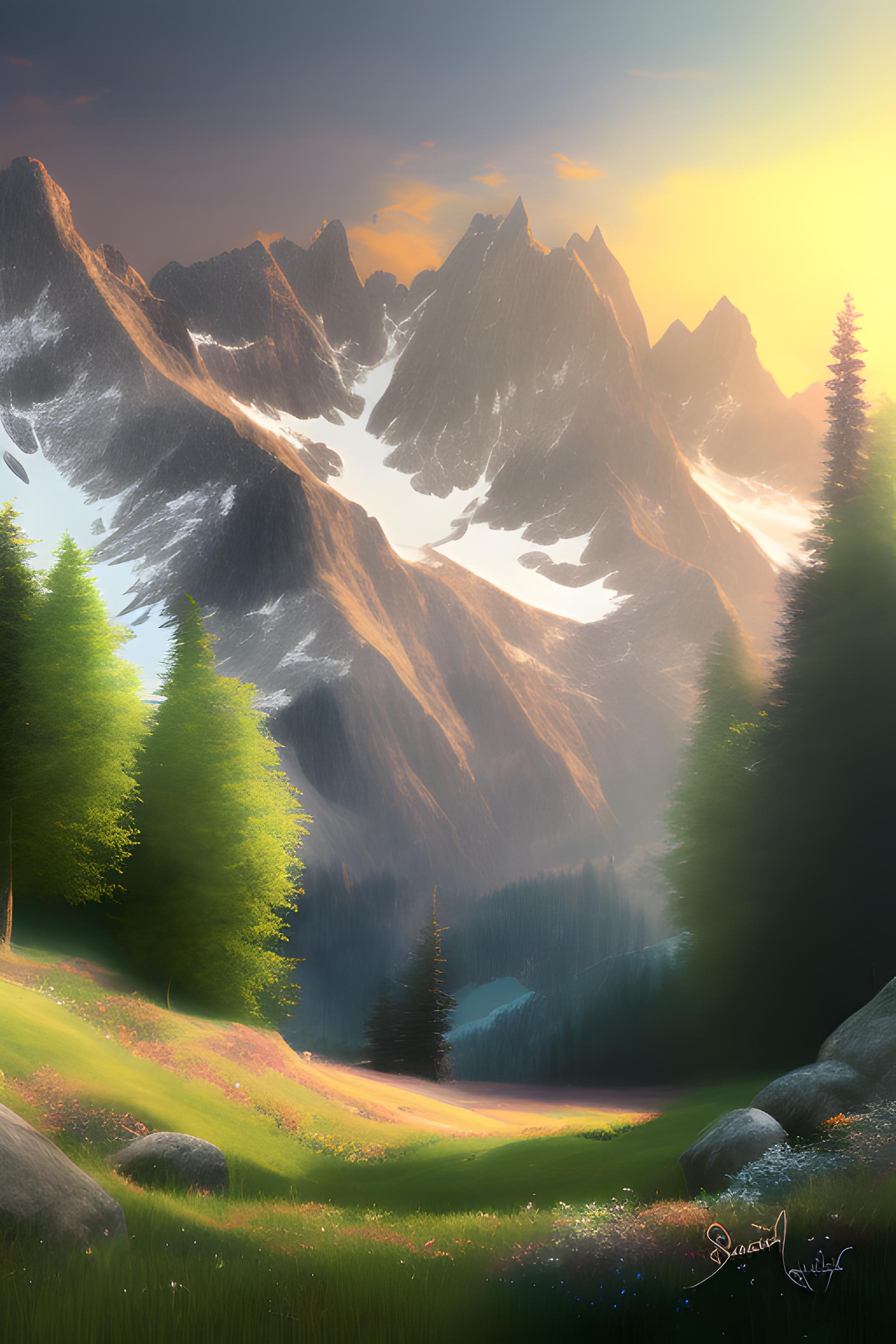 Alps in spring