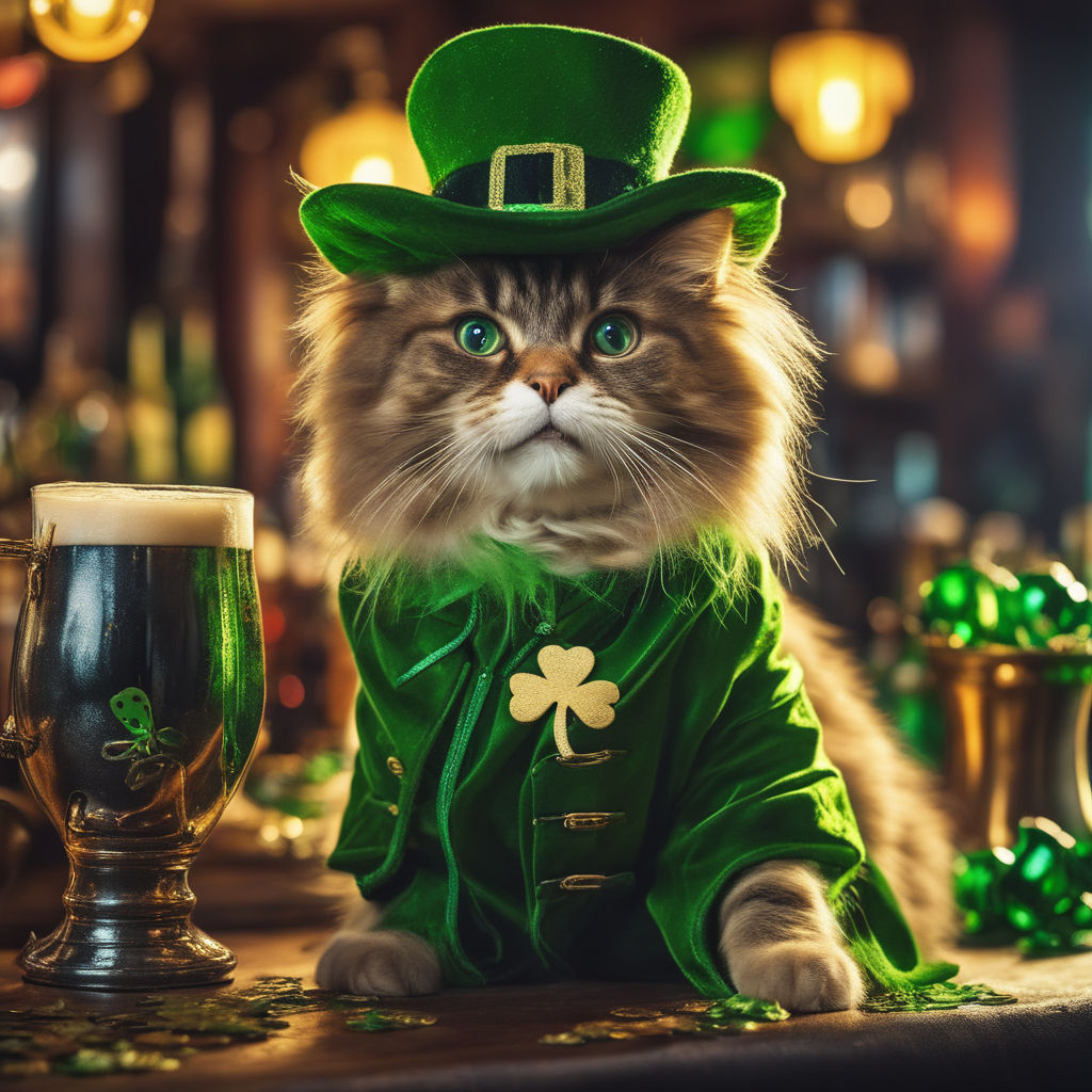 St. Patrick's Day Cats