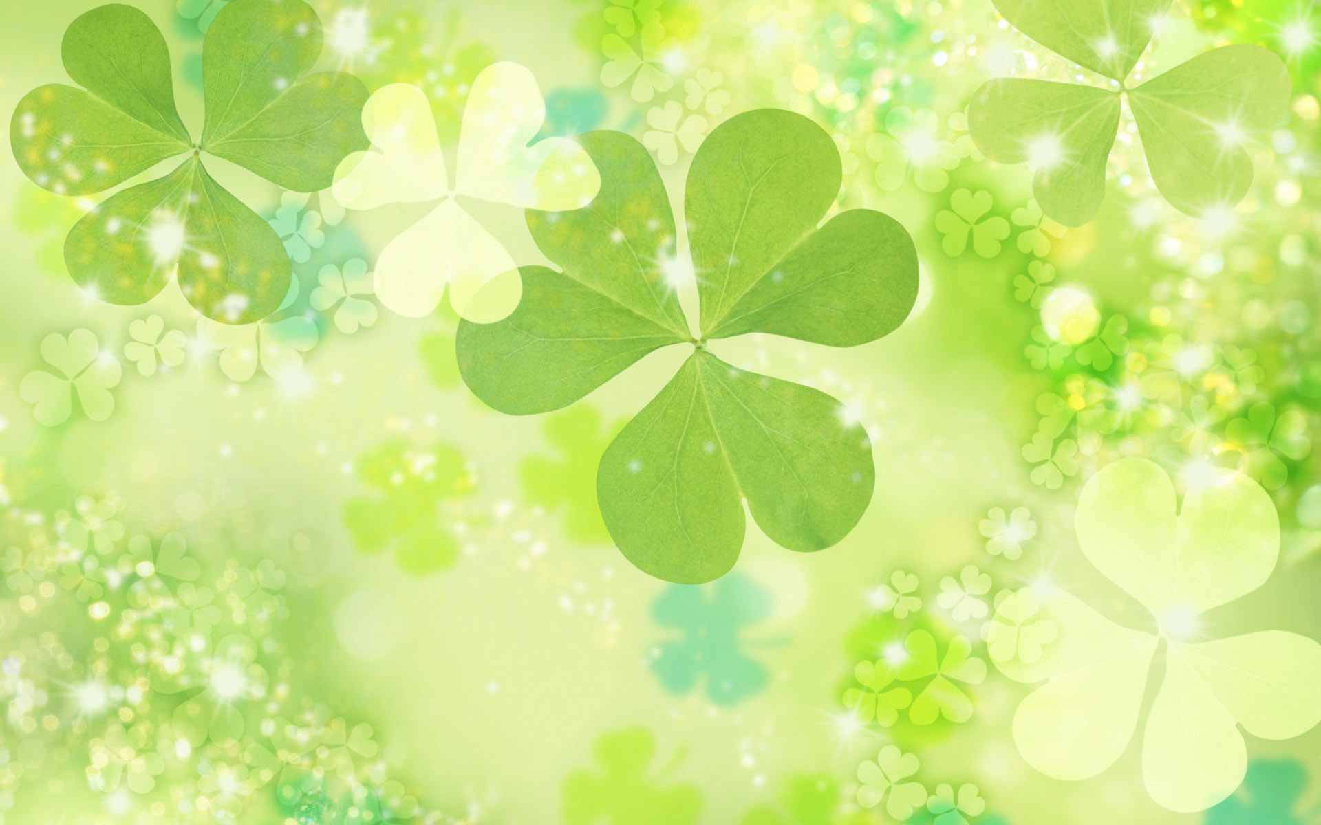 Download free Light Green Clovers St