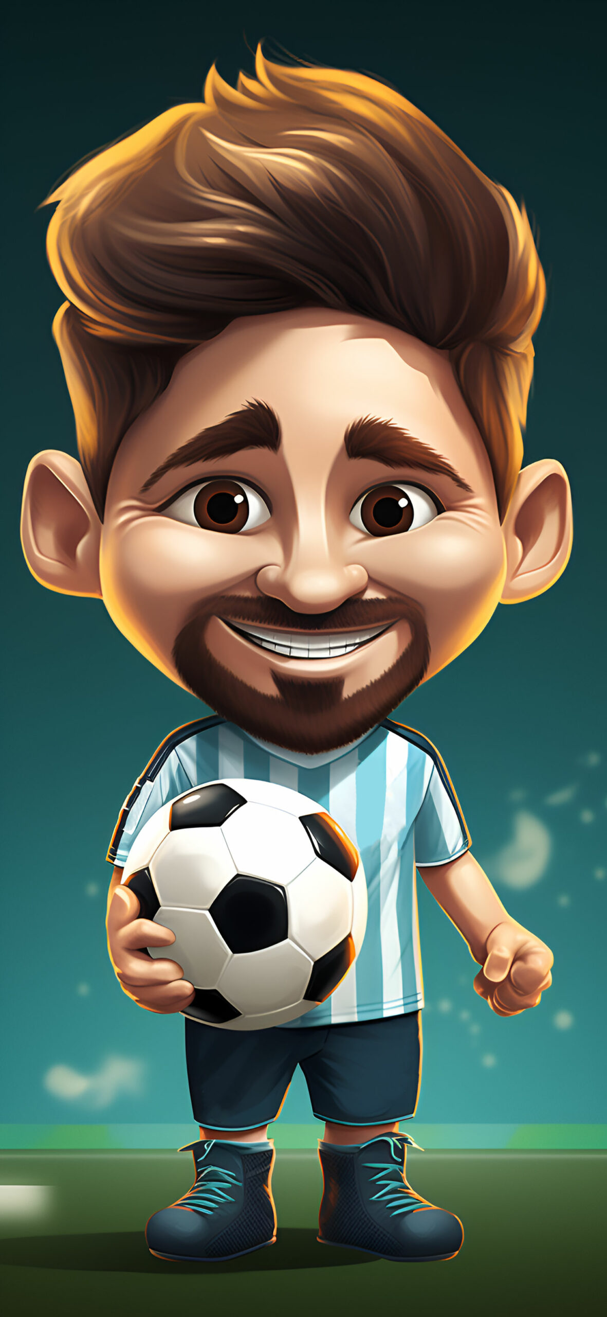 Chibi Lionel Messi Wallpaper