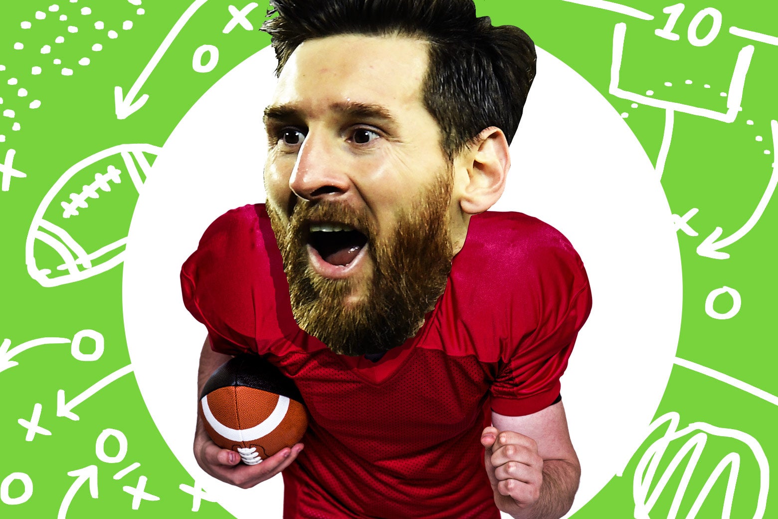Leo Messi play running back in the NFL