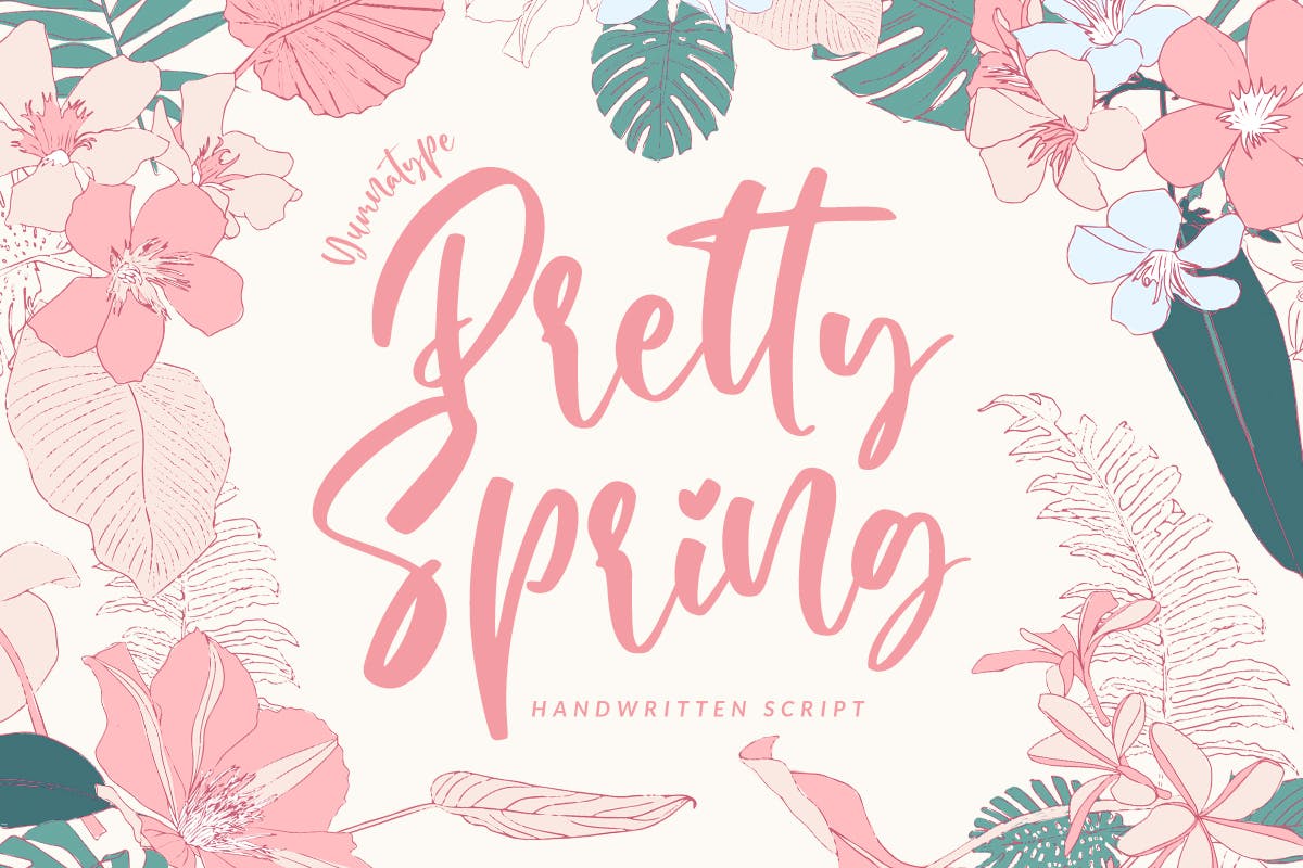 Spring Fonts + Spring Break Typefaces
