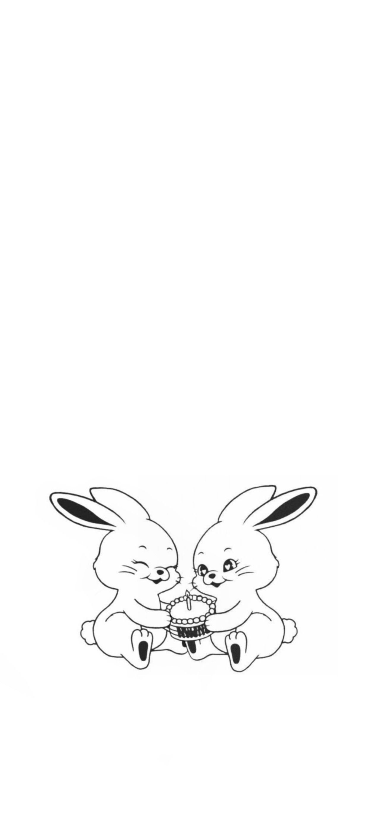Newjeans white bunny wallpaper