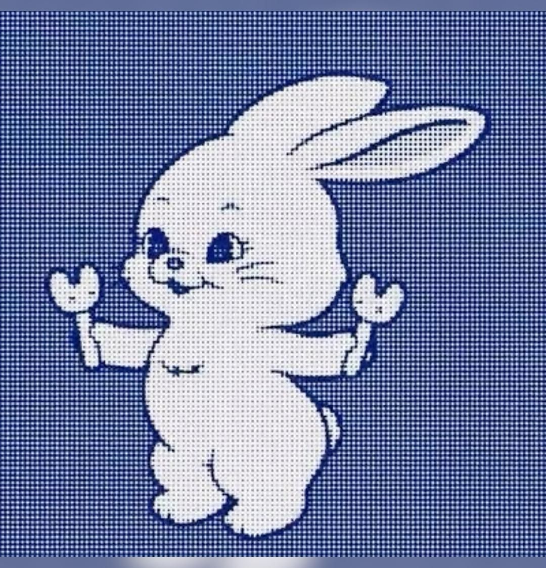 New jeans bunny perler bead design