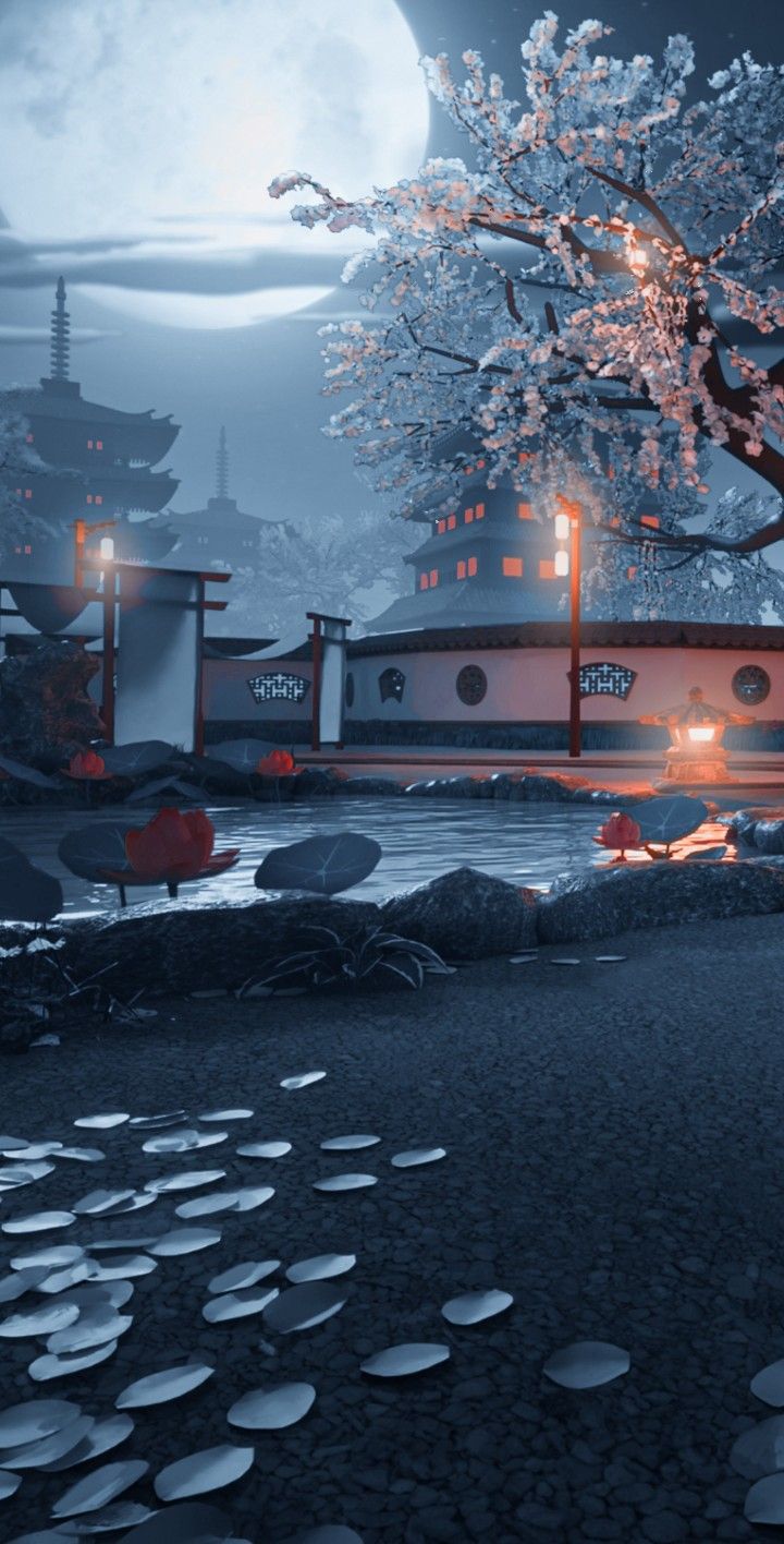 Wallpaper Background Paisagem Korean