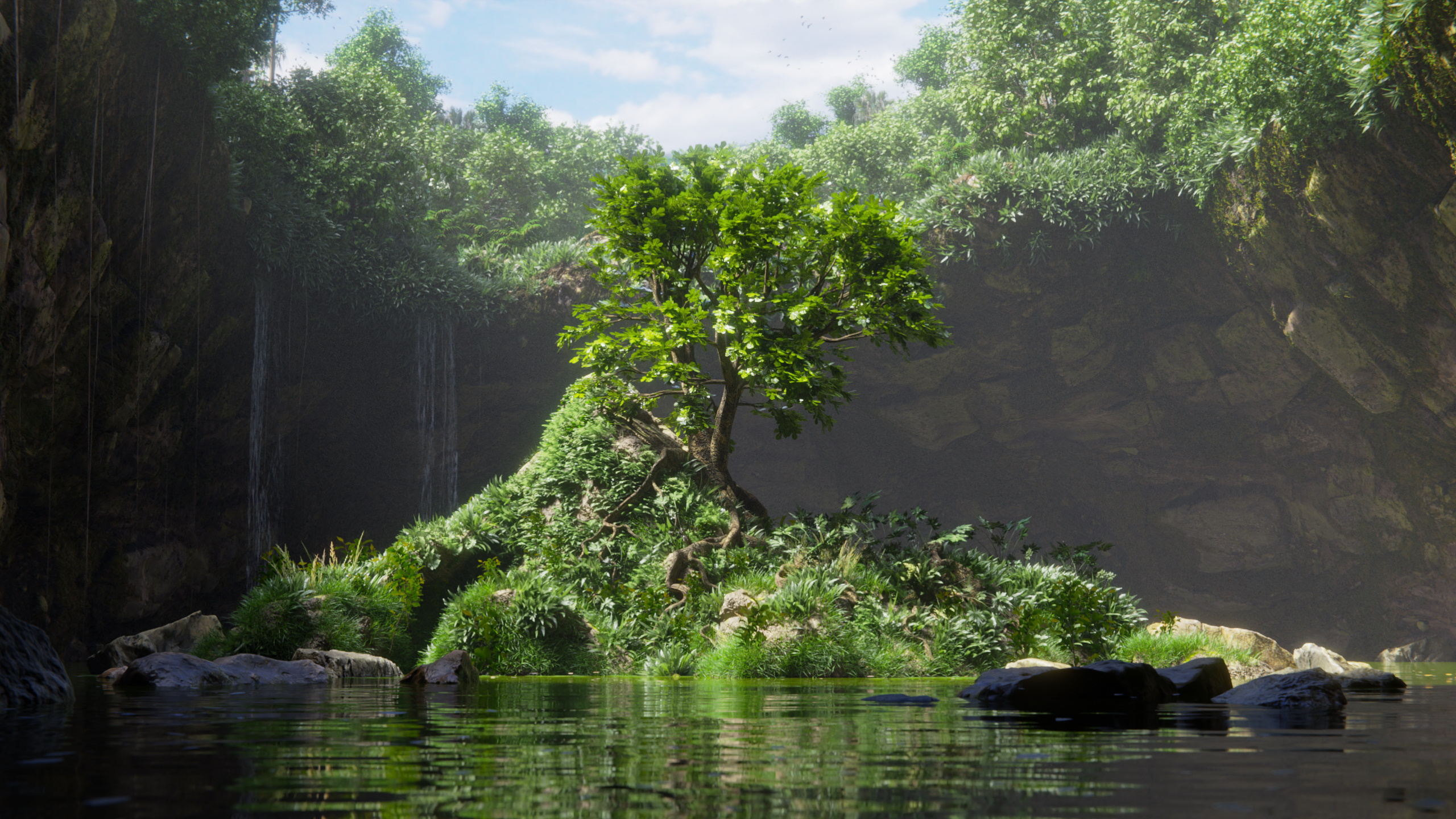 Flooded Cave Entrance