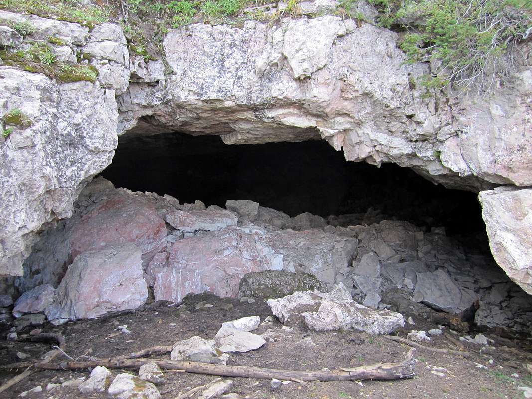 Cave entrance, Photo, Diagrams