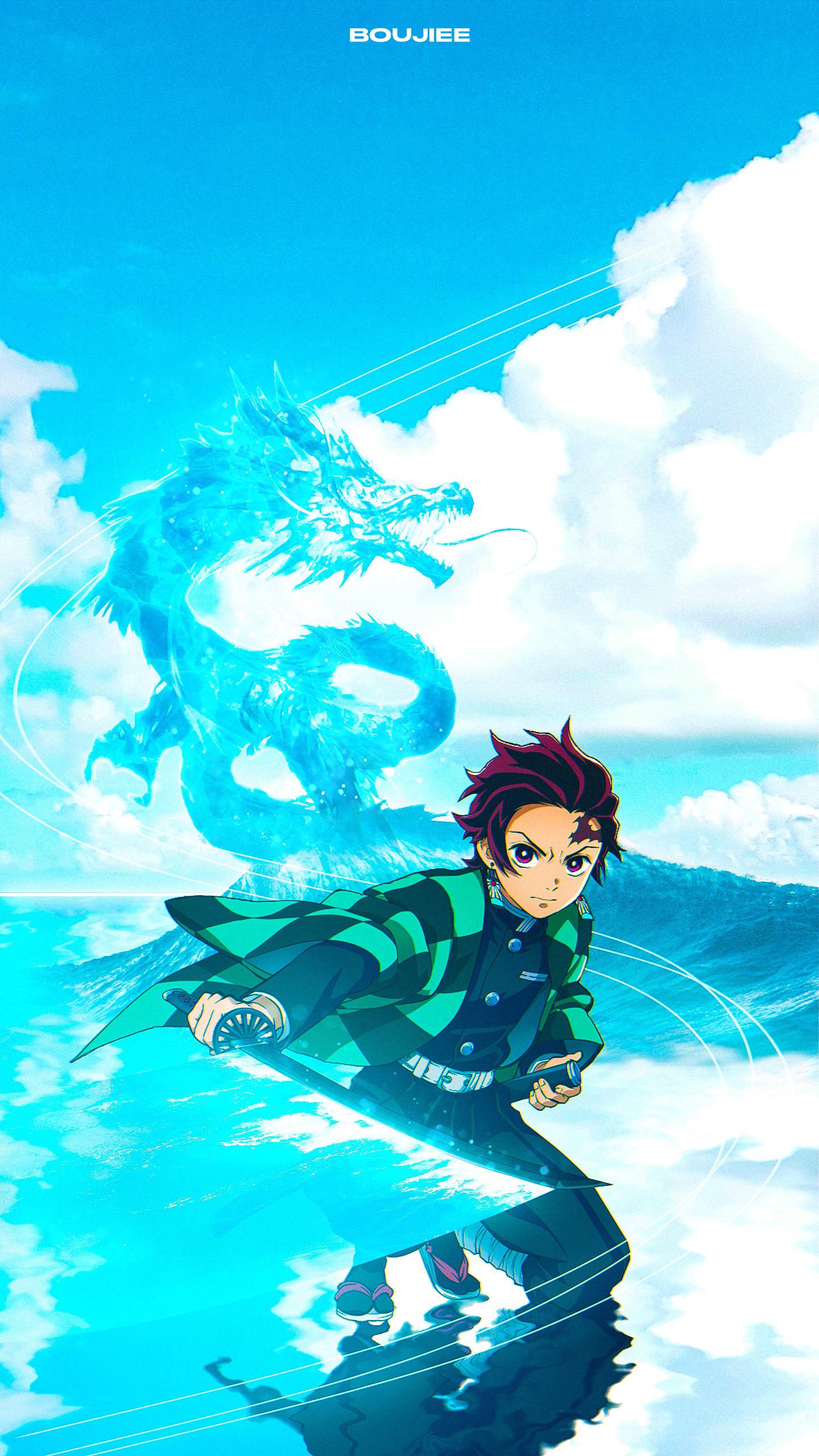 Made this Tanjiro wallpaper. Enjoy