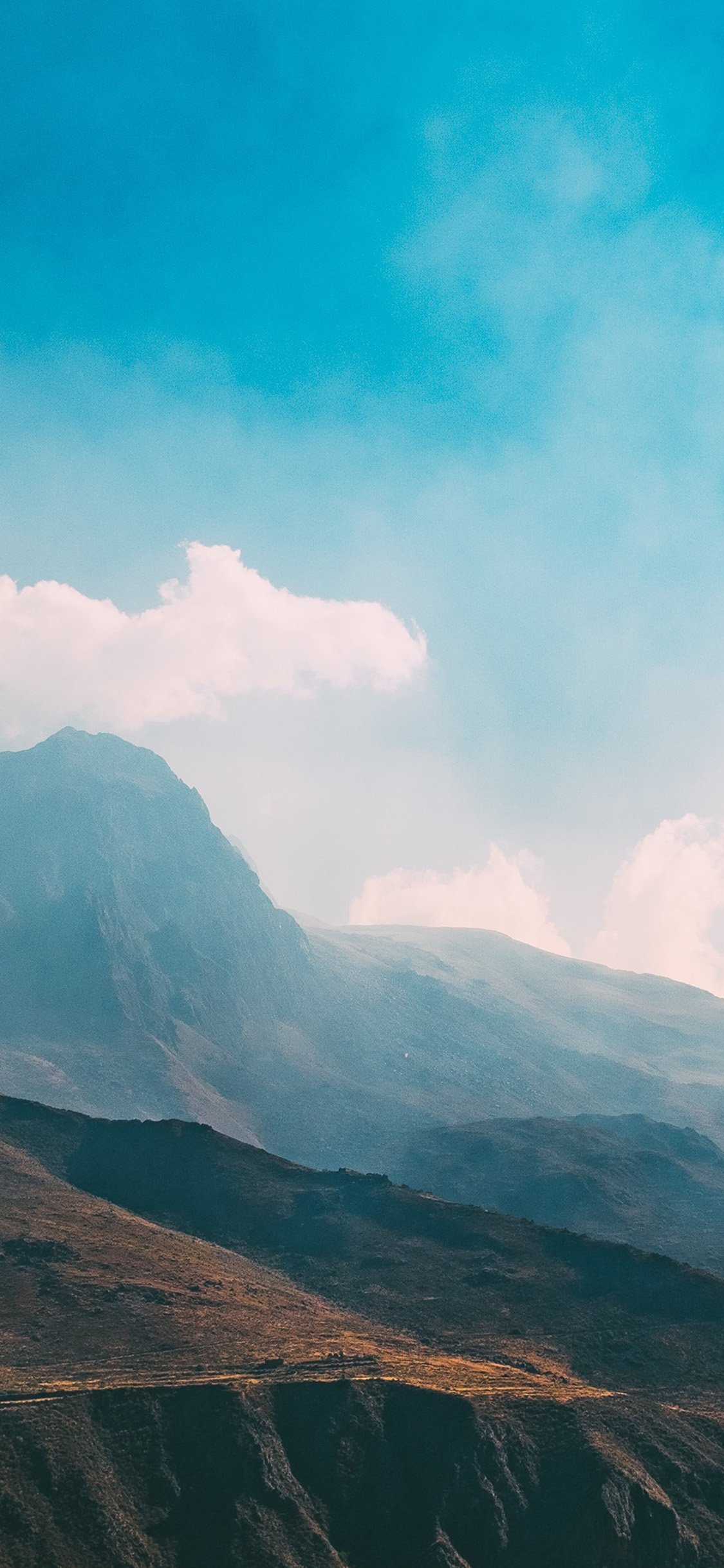 Nature Simple Sky Mountain Wallpaper