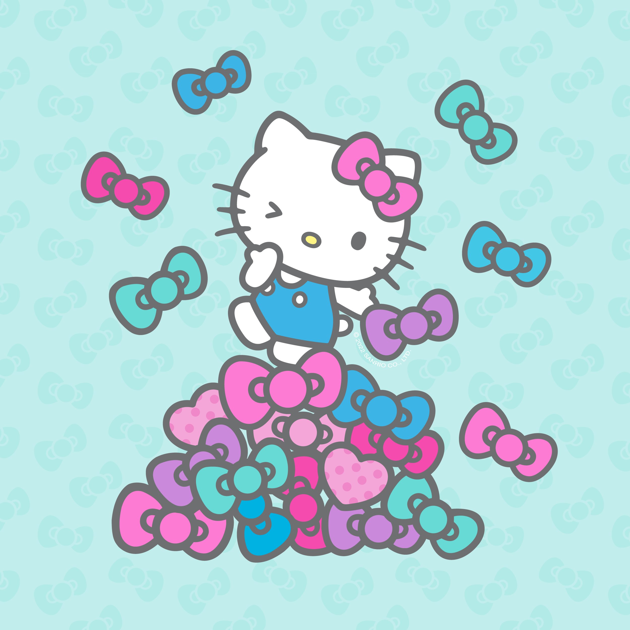 Light Blue Hello Kitty Wallpapers - Wallpaper Cave