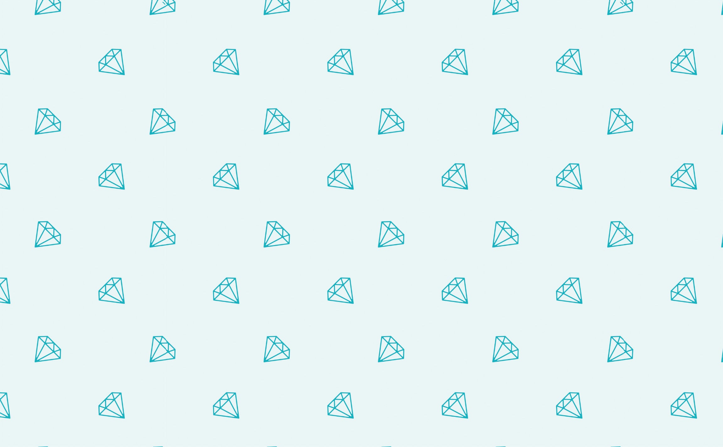 Ice Blue Diamond Pattern Wallpaper
