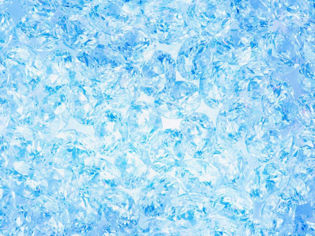 Download Blue Ice Crystals Wallpaper